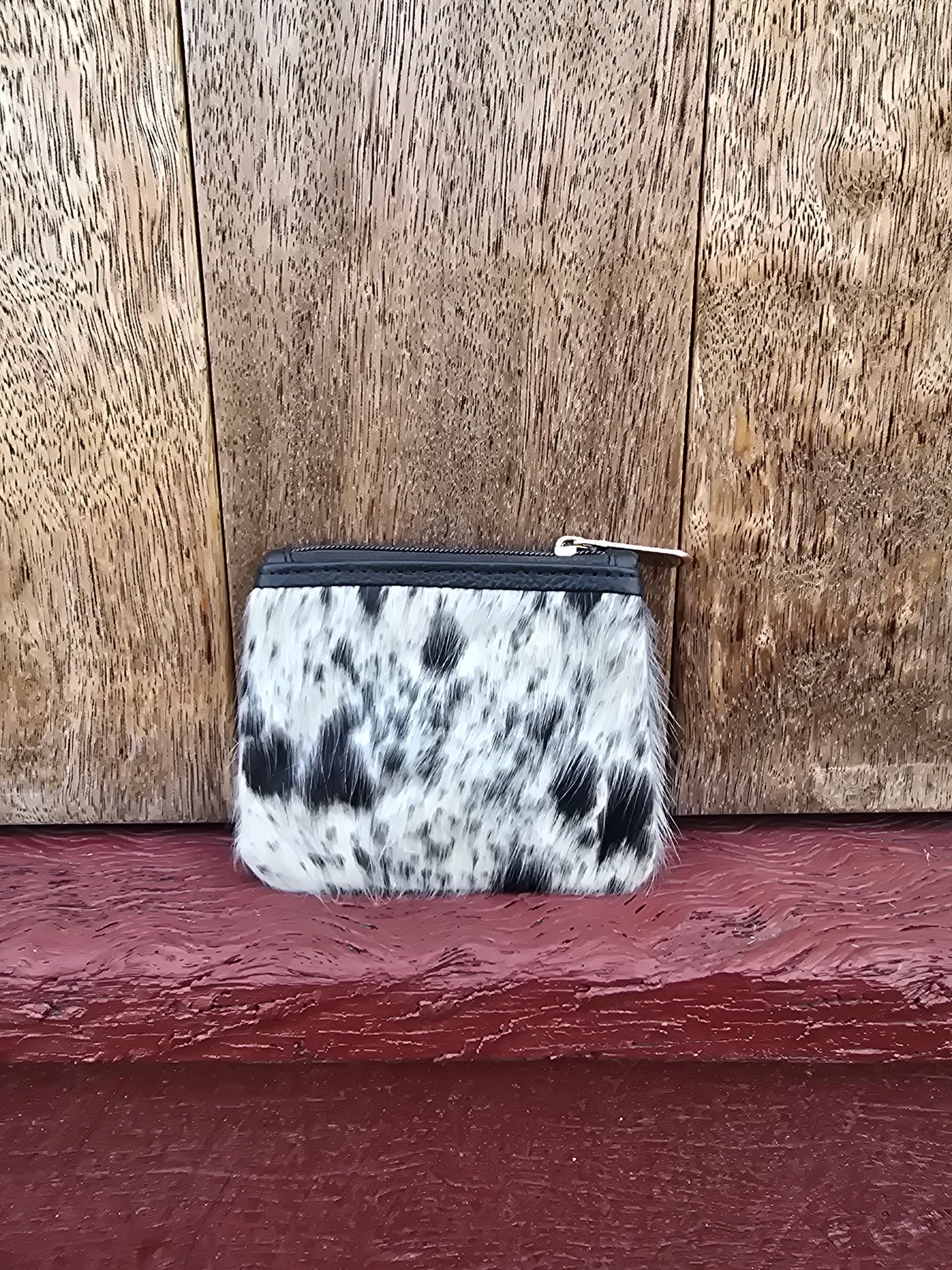 Hair on hide coin purse #33