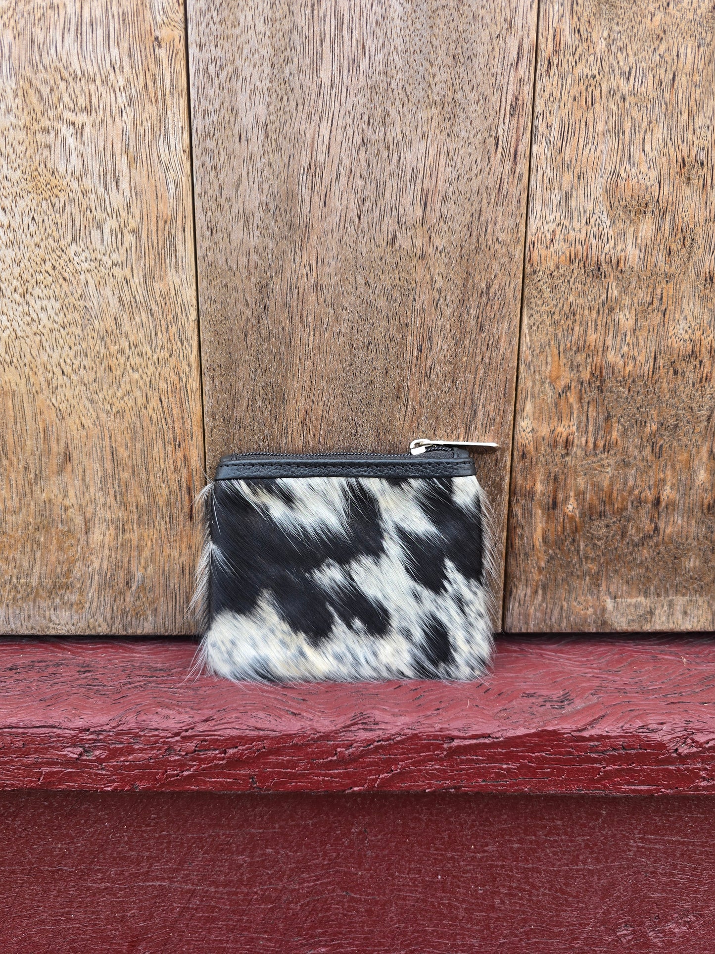 Hair on hide coin purse #44
