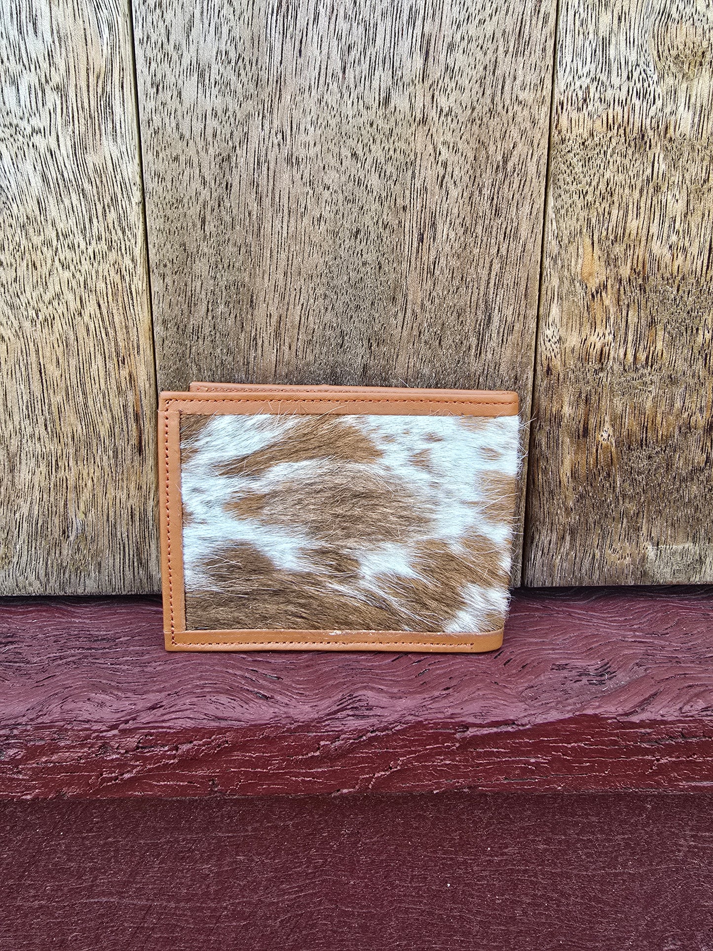 Hair on hide unisex square wallet #04