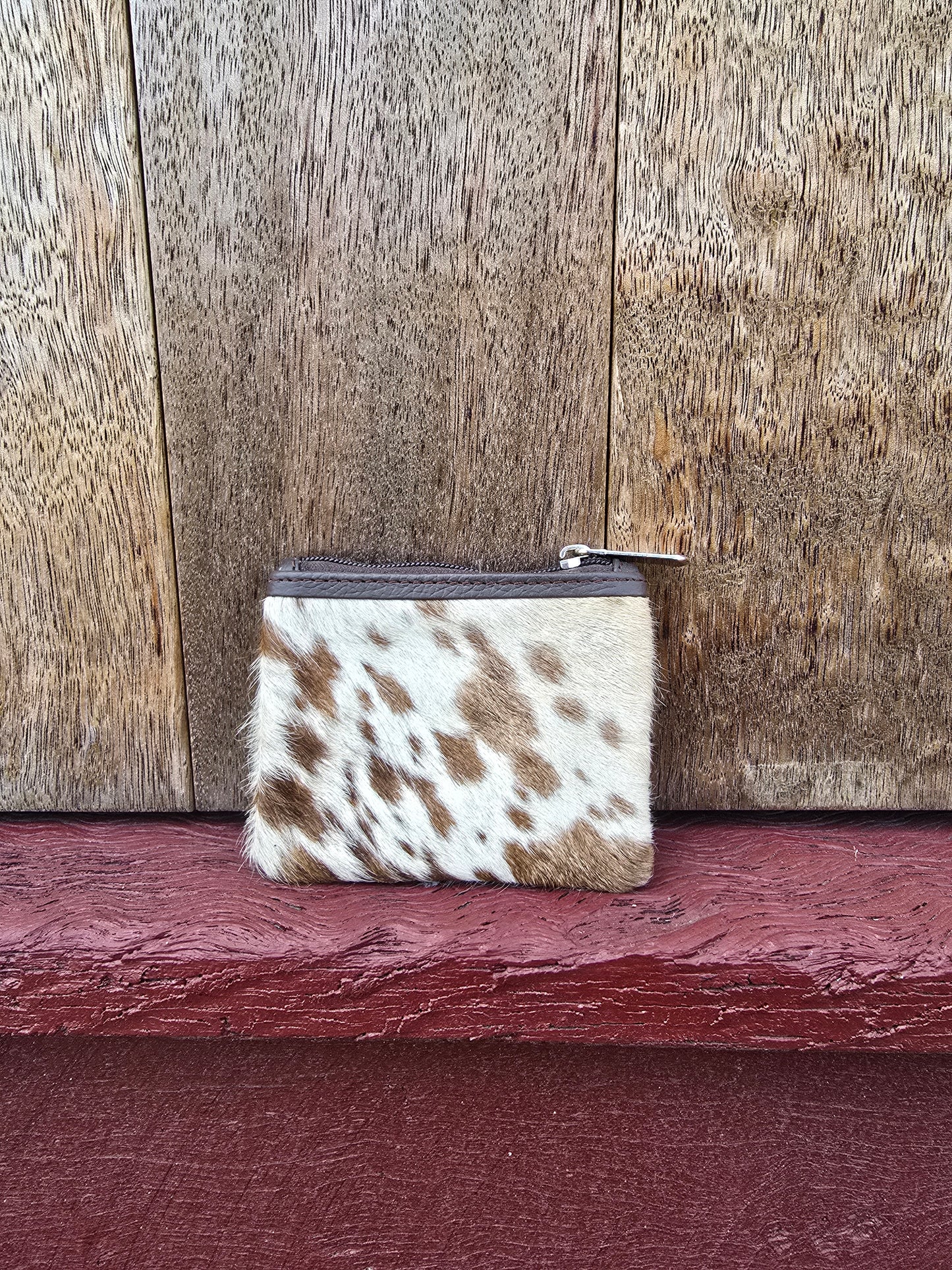 Hair on hide coin purse #13