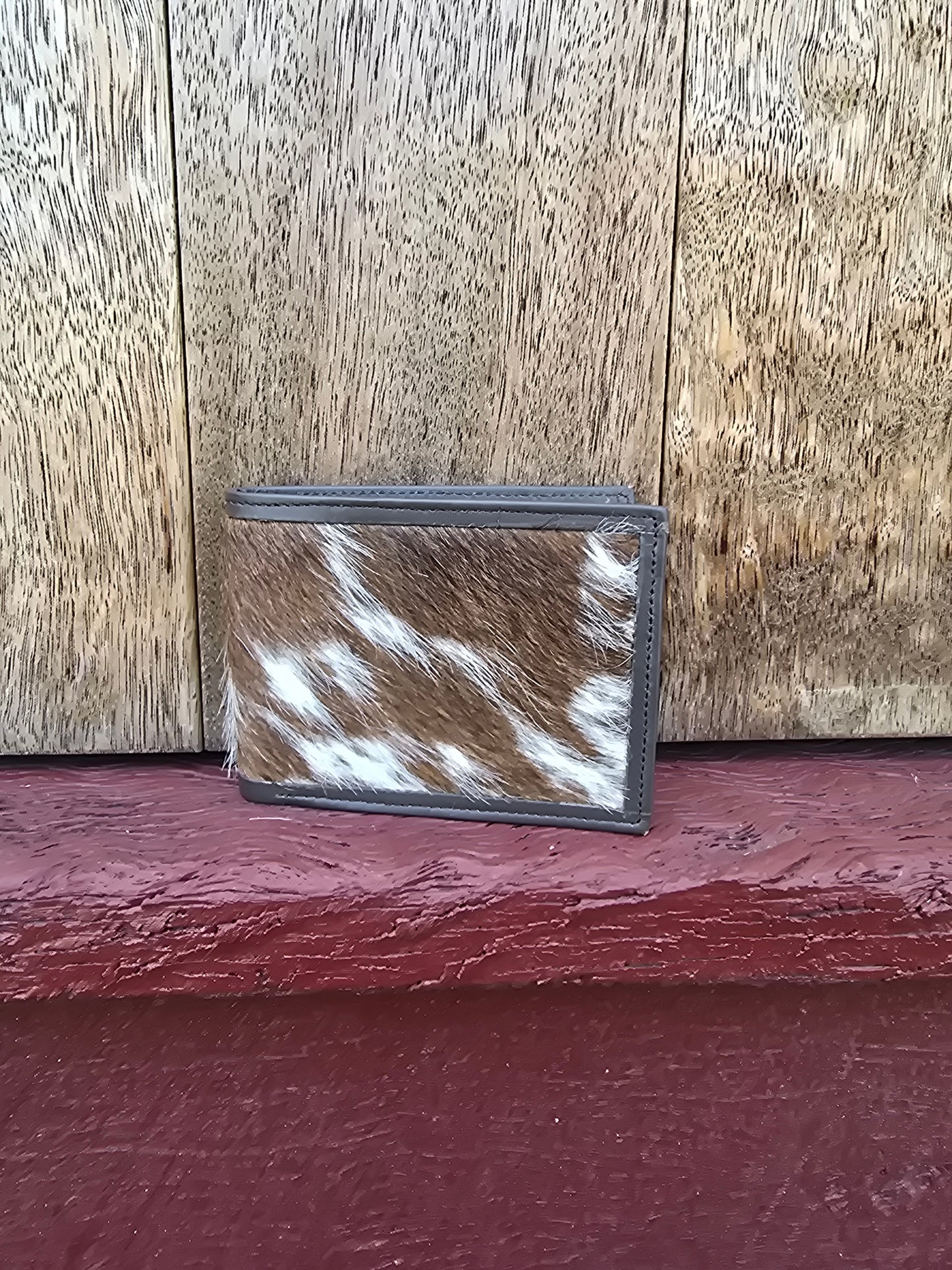 Hair on hide unisex square wallet #08