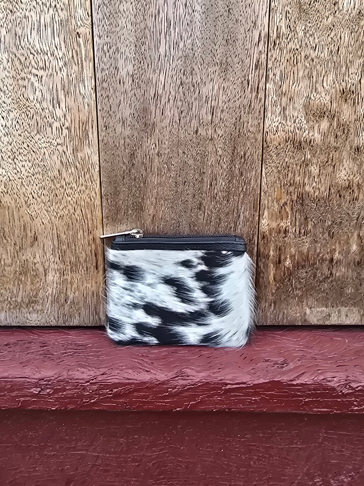 Hair on hide coin purse #38