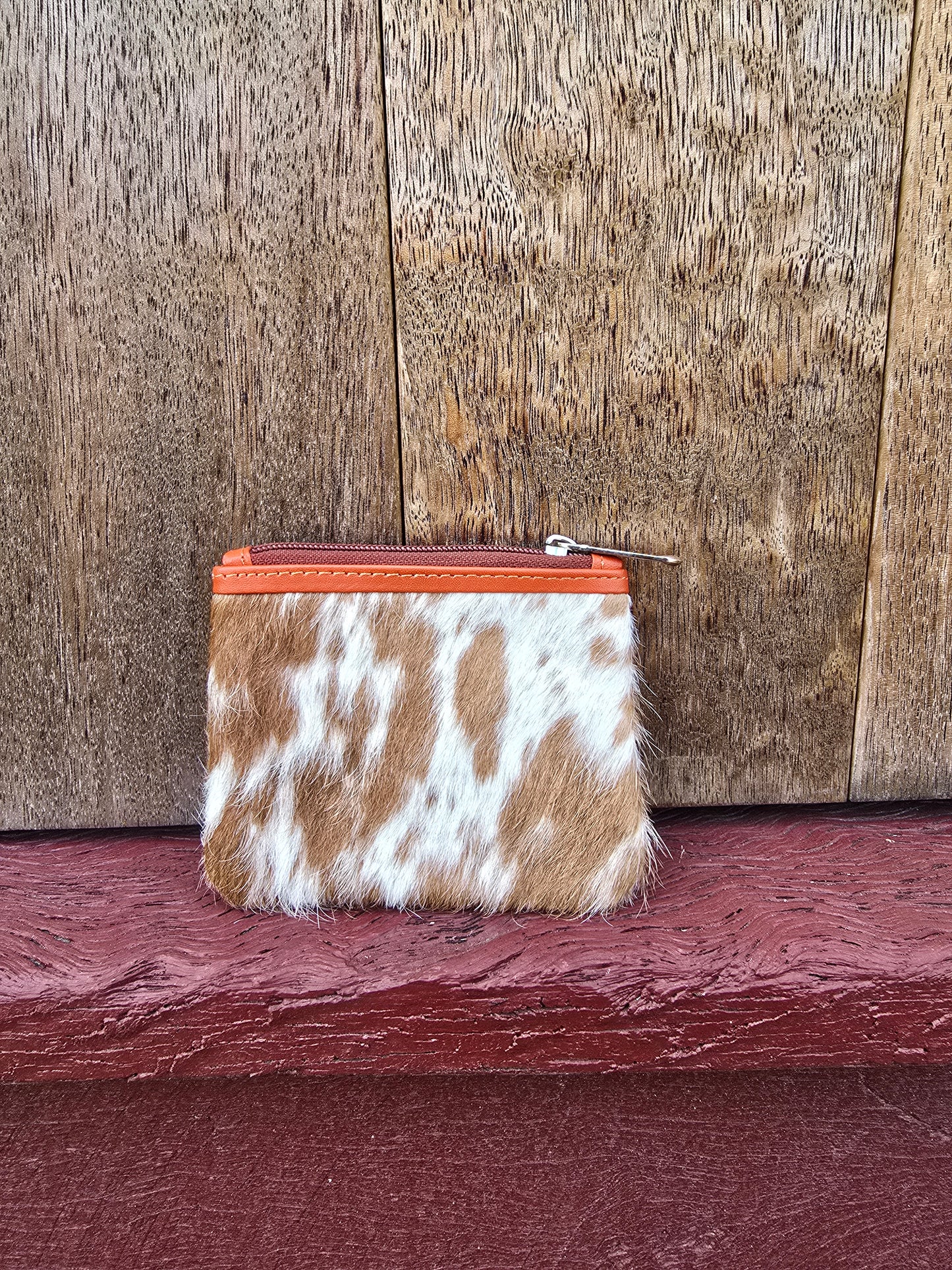 Hair on hide coin purse #11