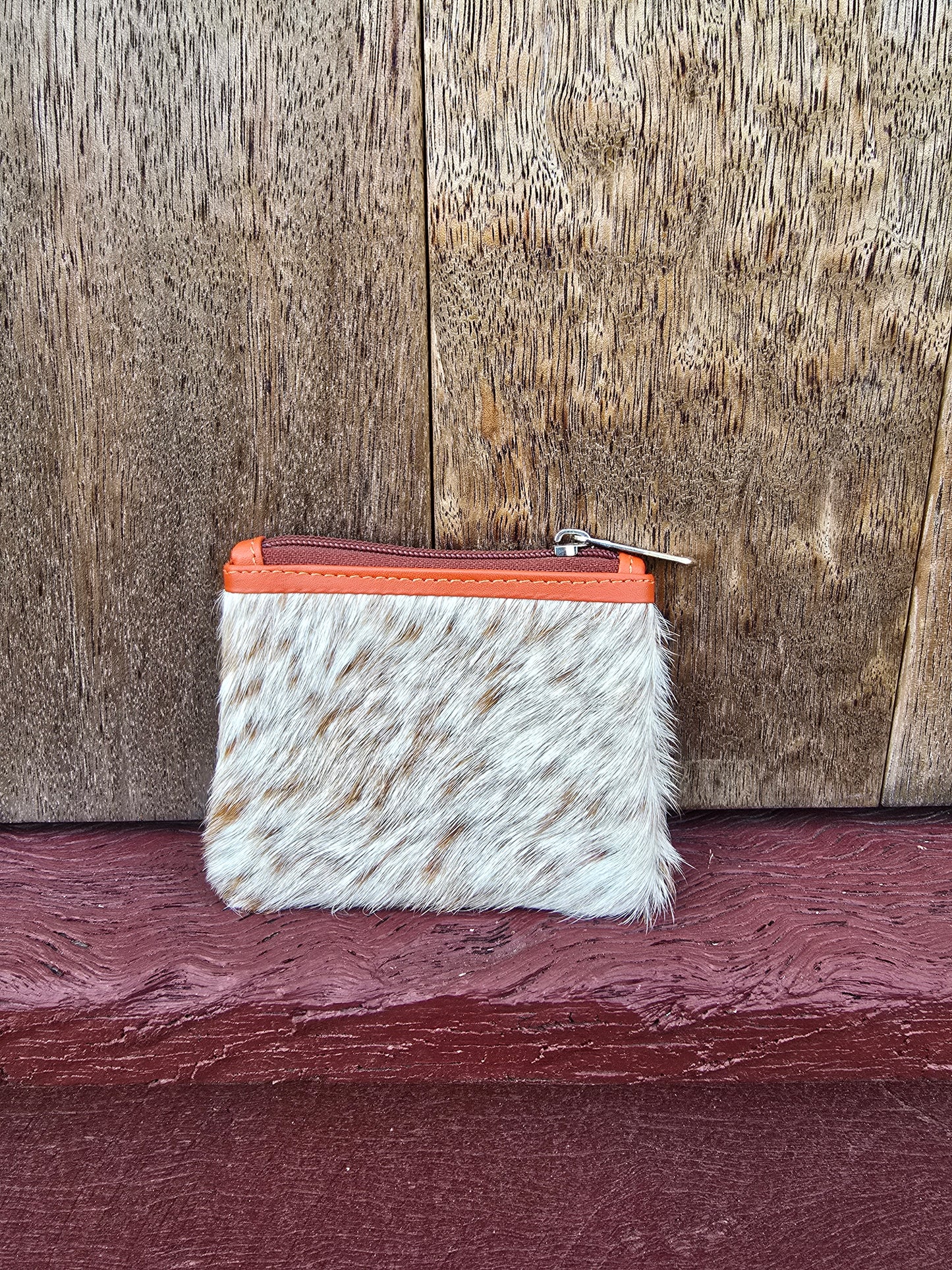 Hair on hide coin purse #03