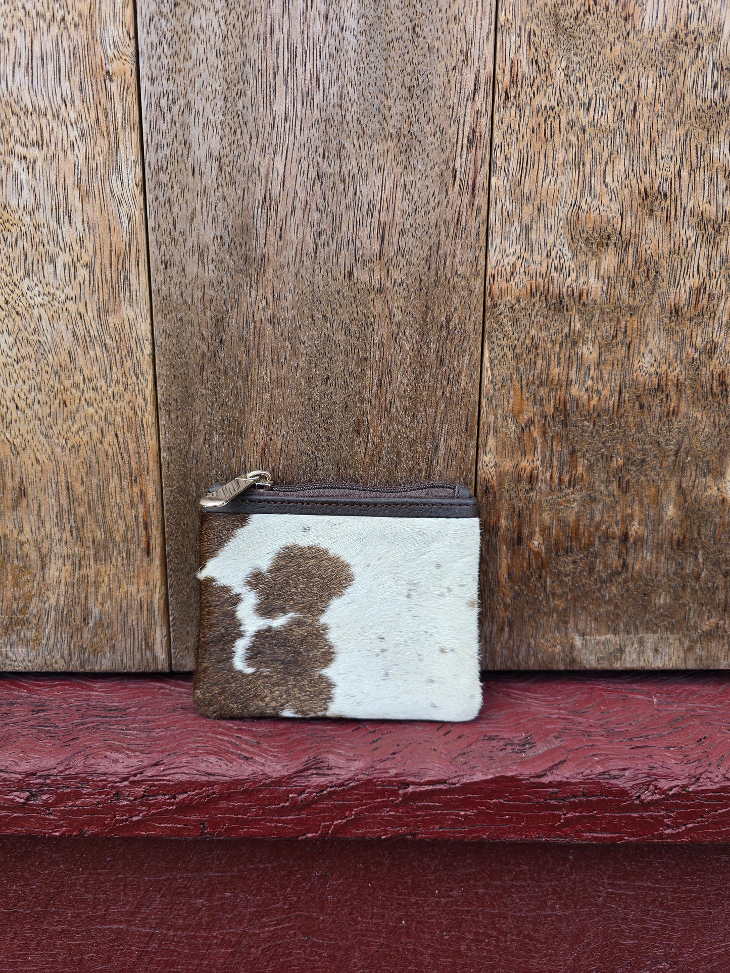 Hair on hide coin purse #17