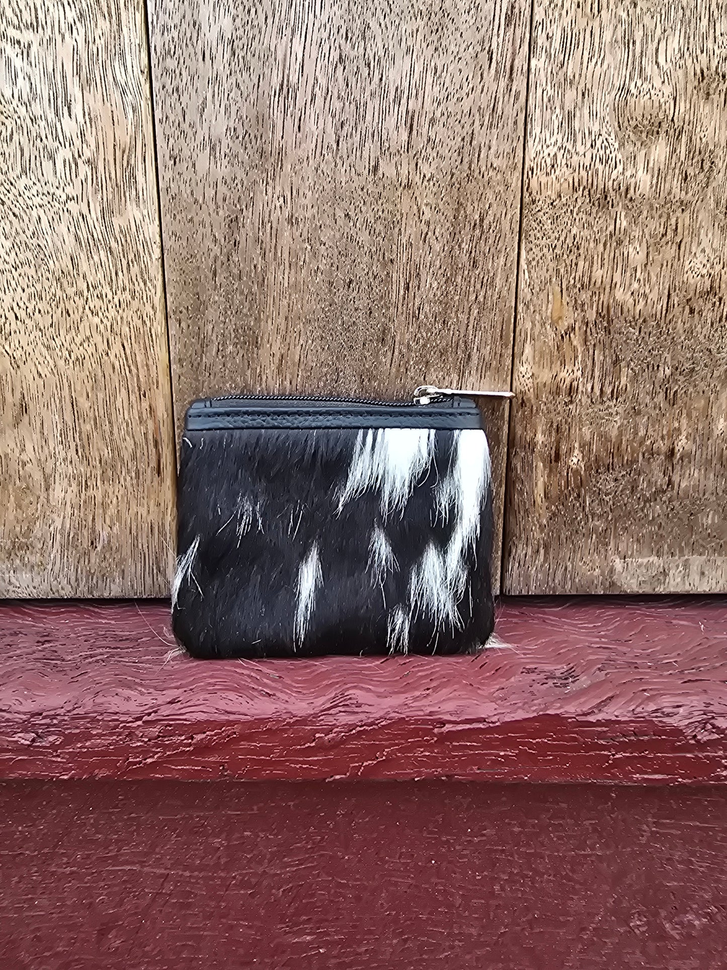 Hair on hide coin purse #34