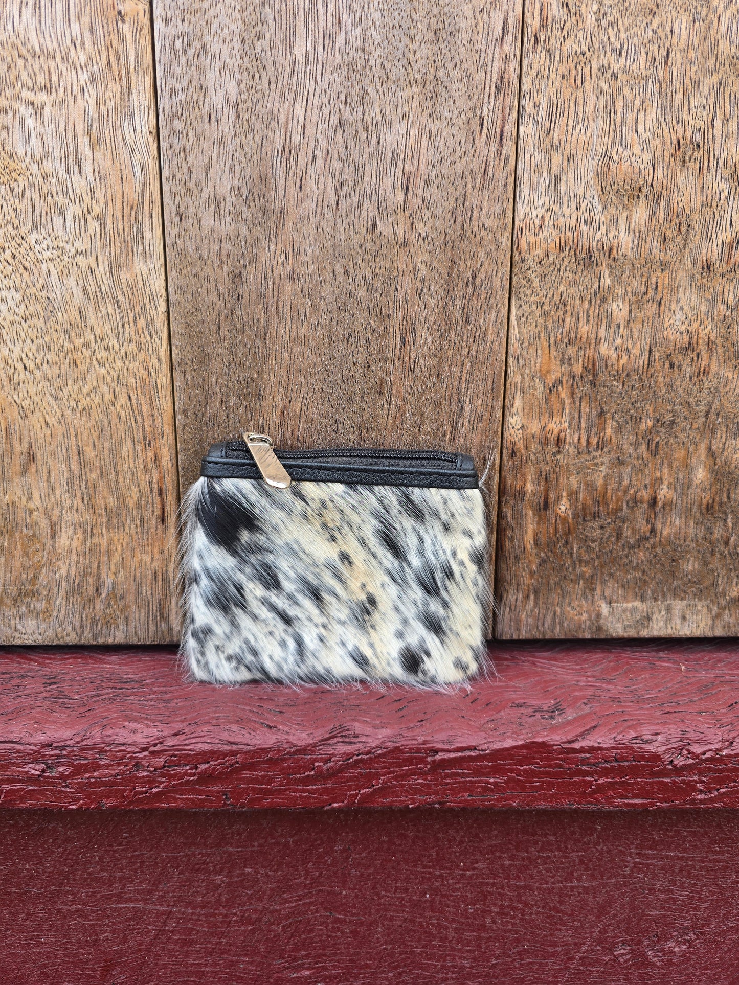 Hair on hide coin purse #44