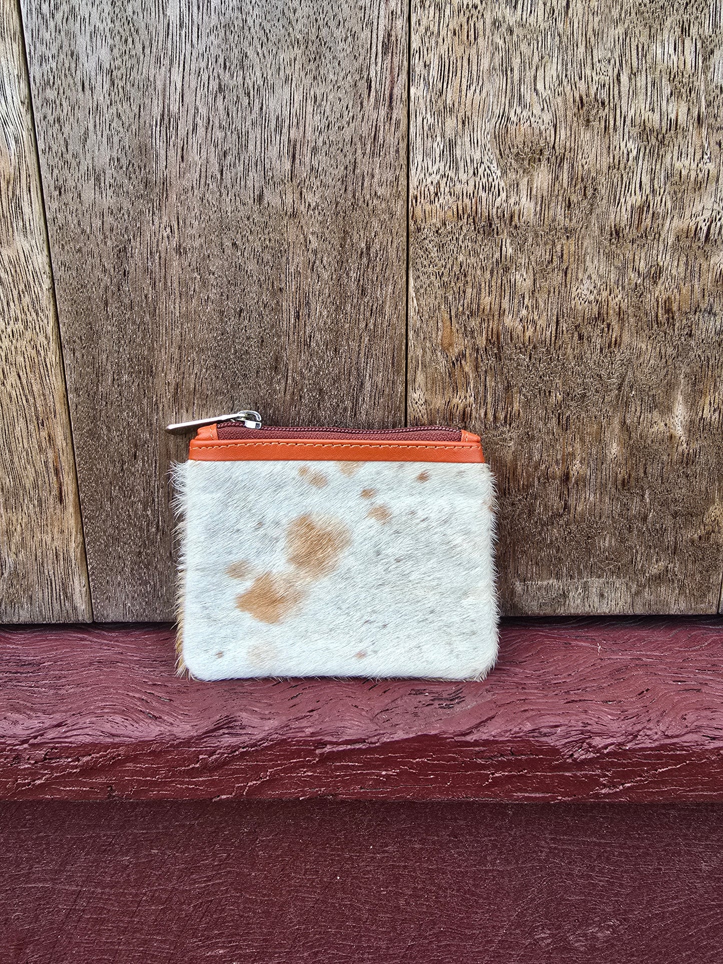 Hair on hide coin purse #12