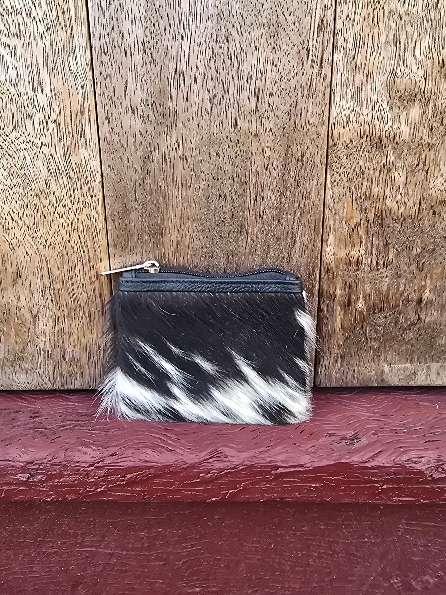 Hair on hide coin purse #30