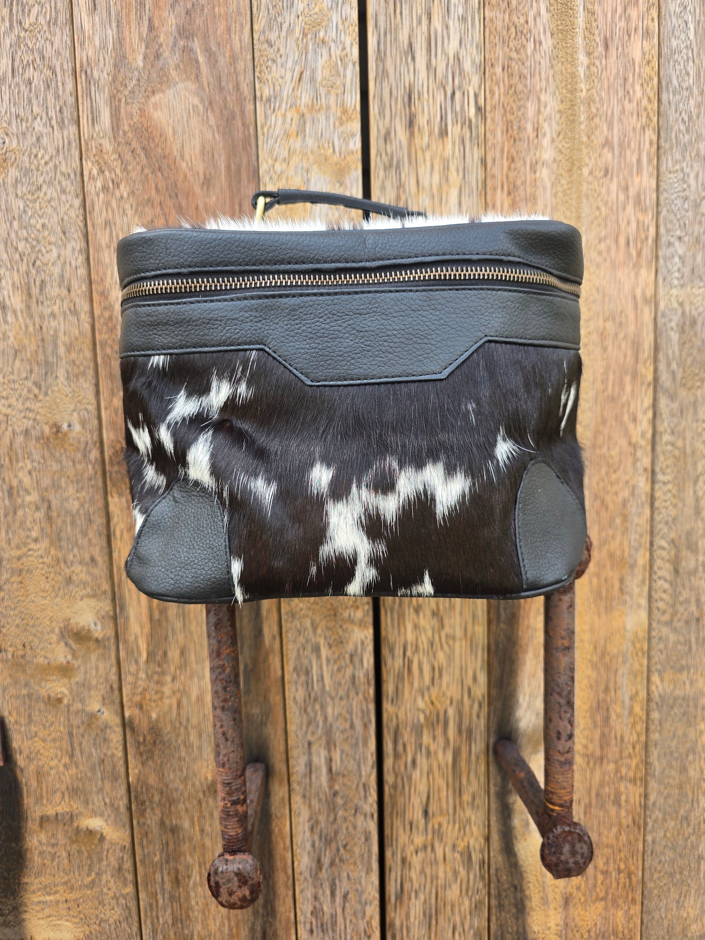 Cow hide beauty case #10