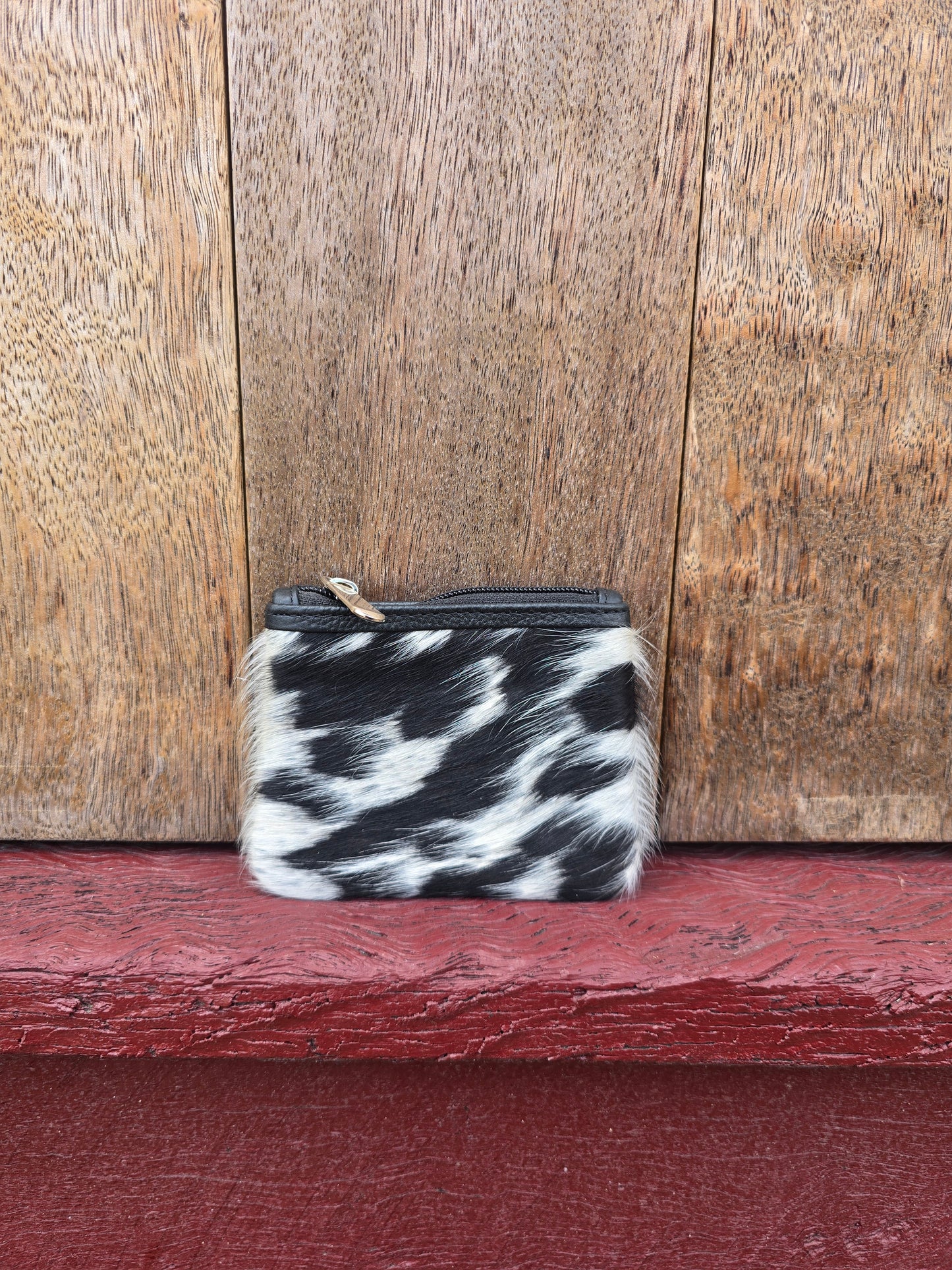 Hair on hide coin purse #49