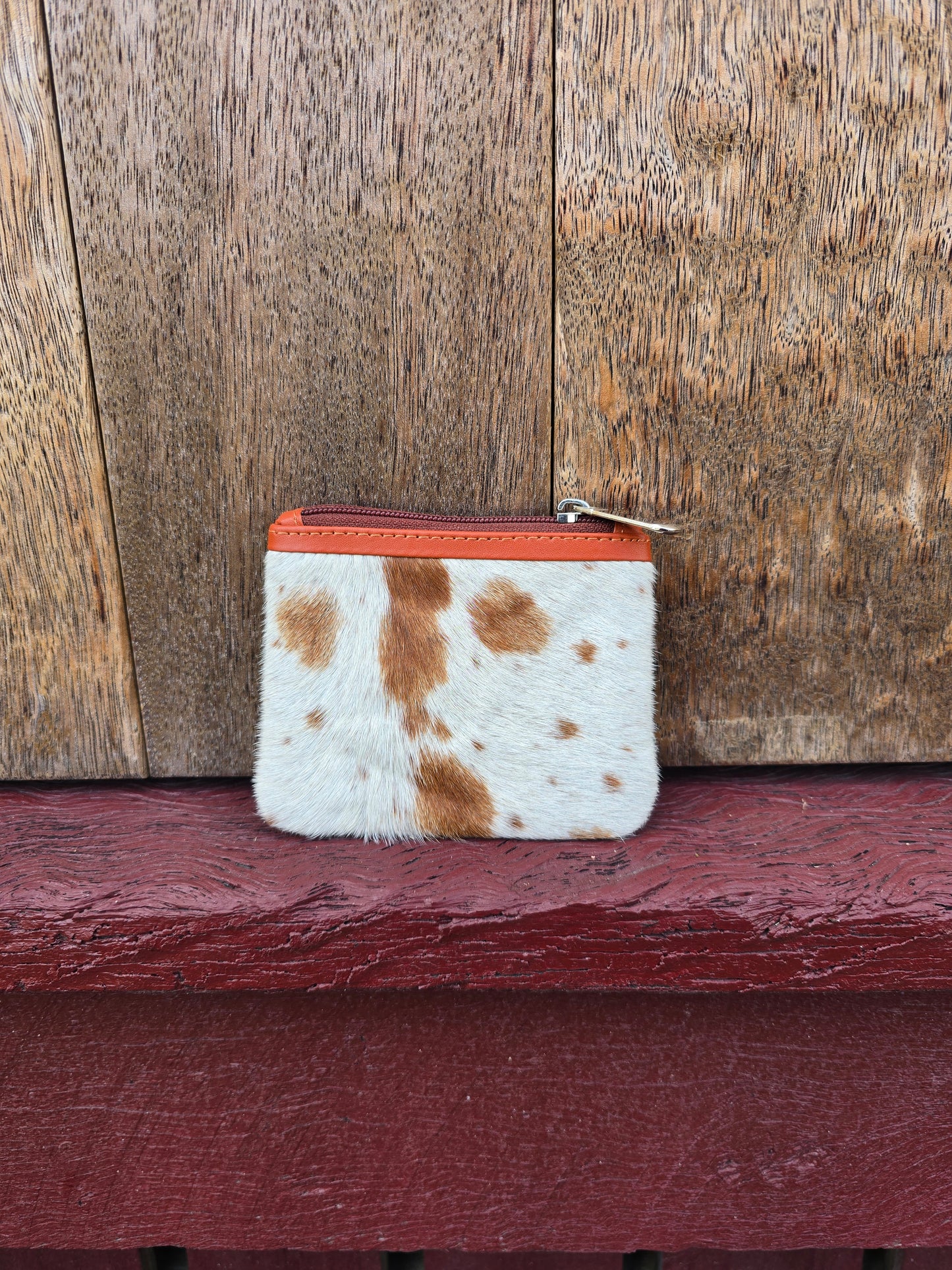 Hair on hide coin purse #05