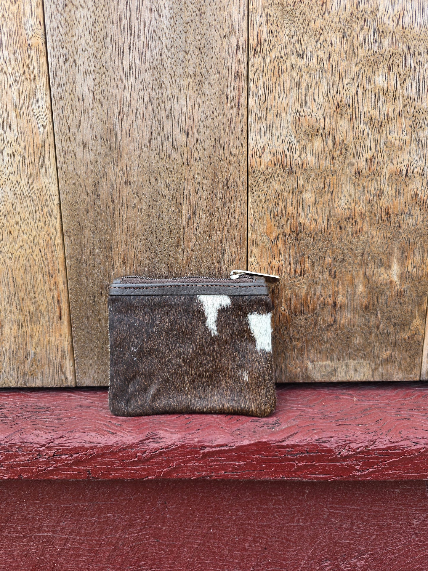Hair on hide coin purse #17