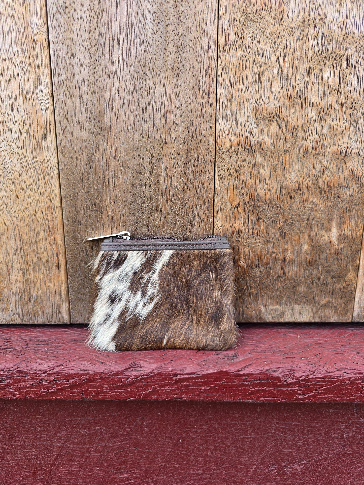 Hair on hide coin purse #21