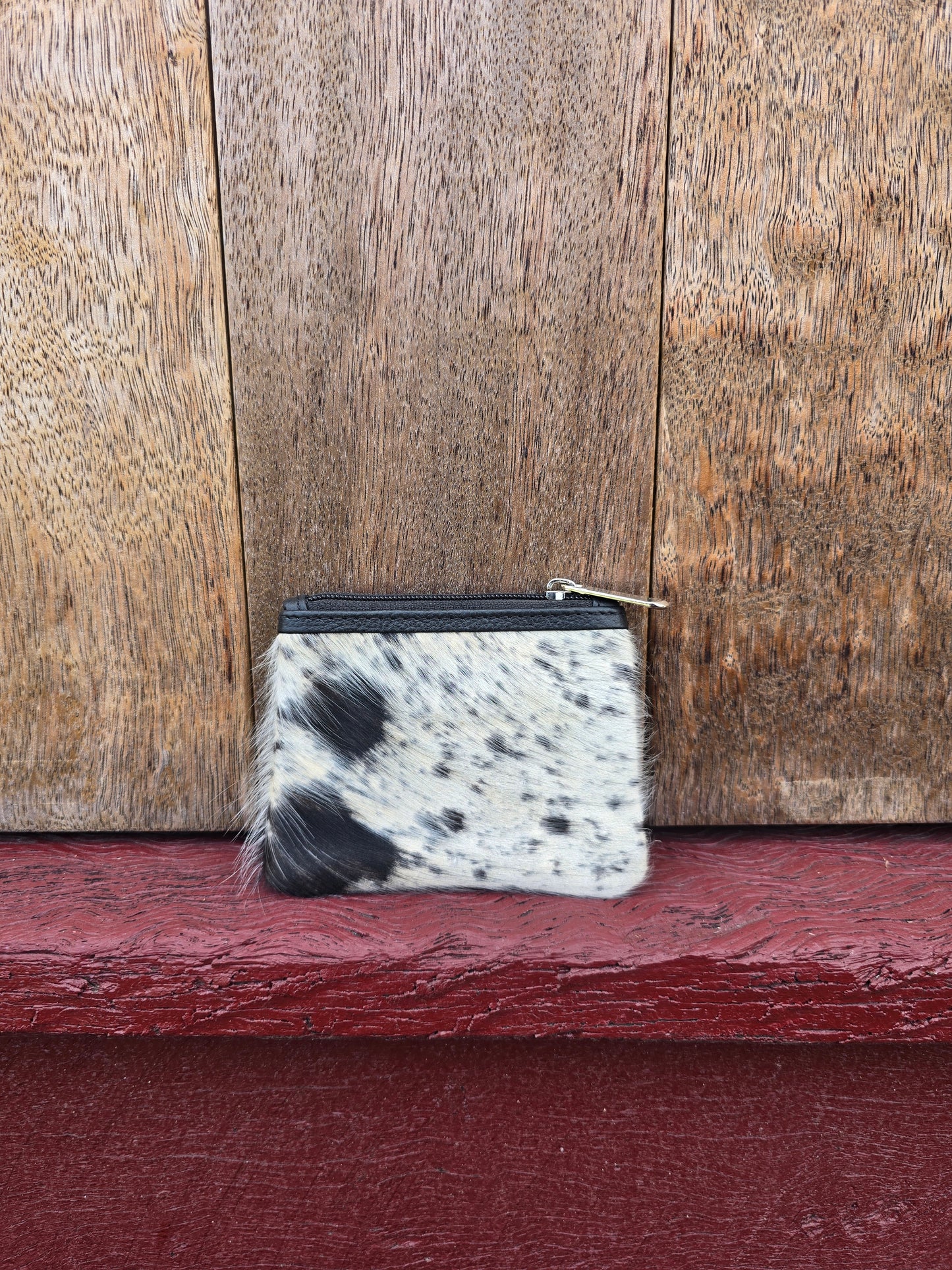Hair on hide coin purse #38