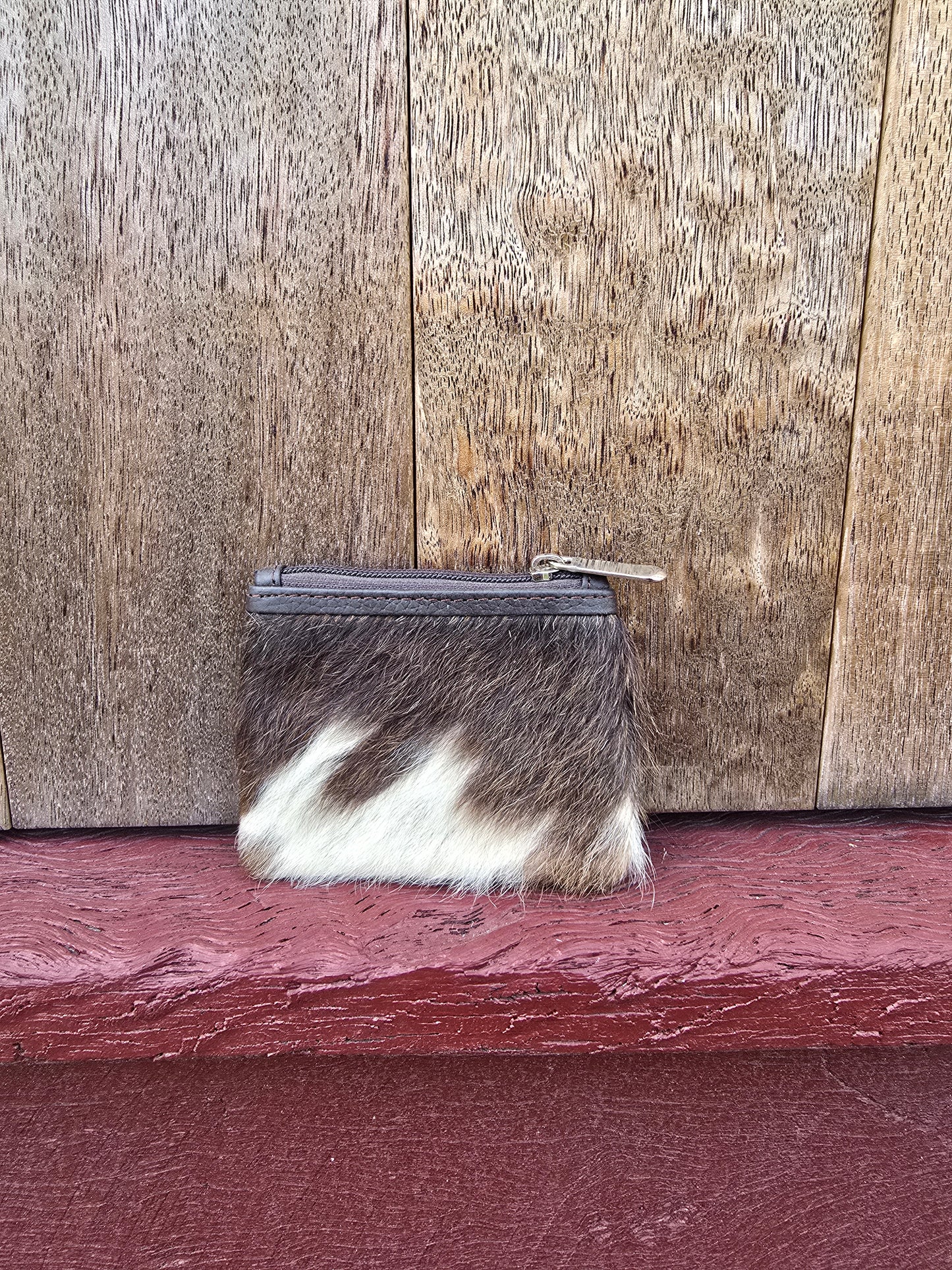 Hair on hide coin purse #22