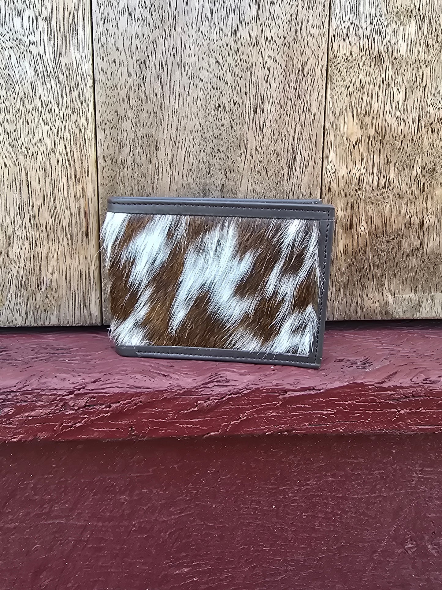 Hair on hide unisex square wallet #09