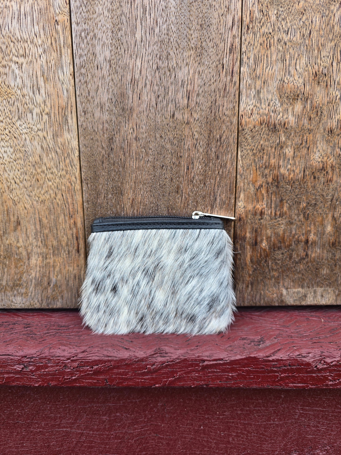 Hair on hide coin purse #37