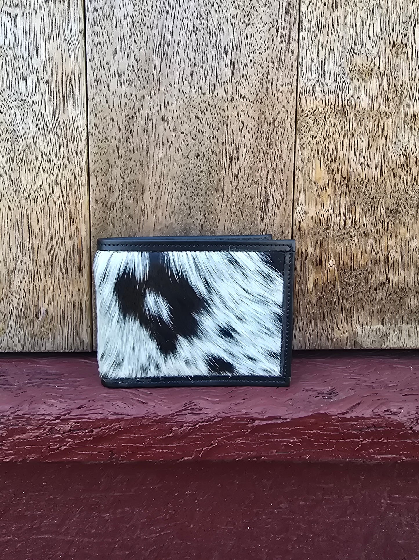 Hair on hide unisex square wallet #16
