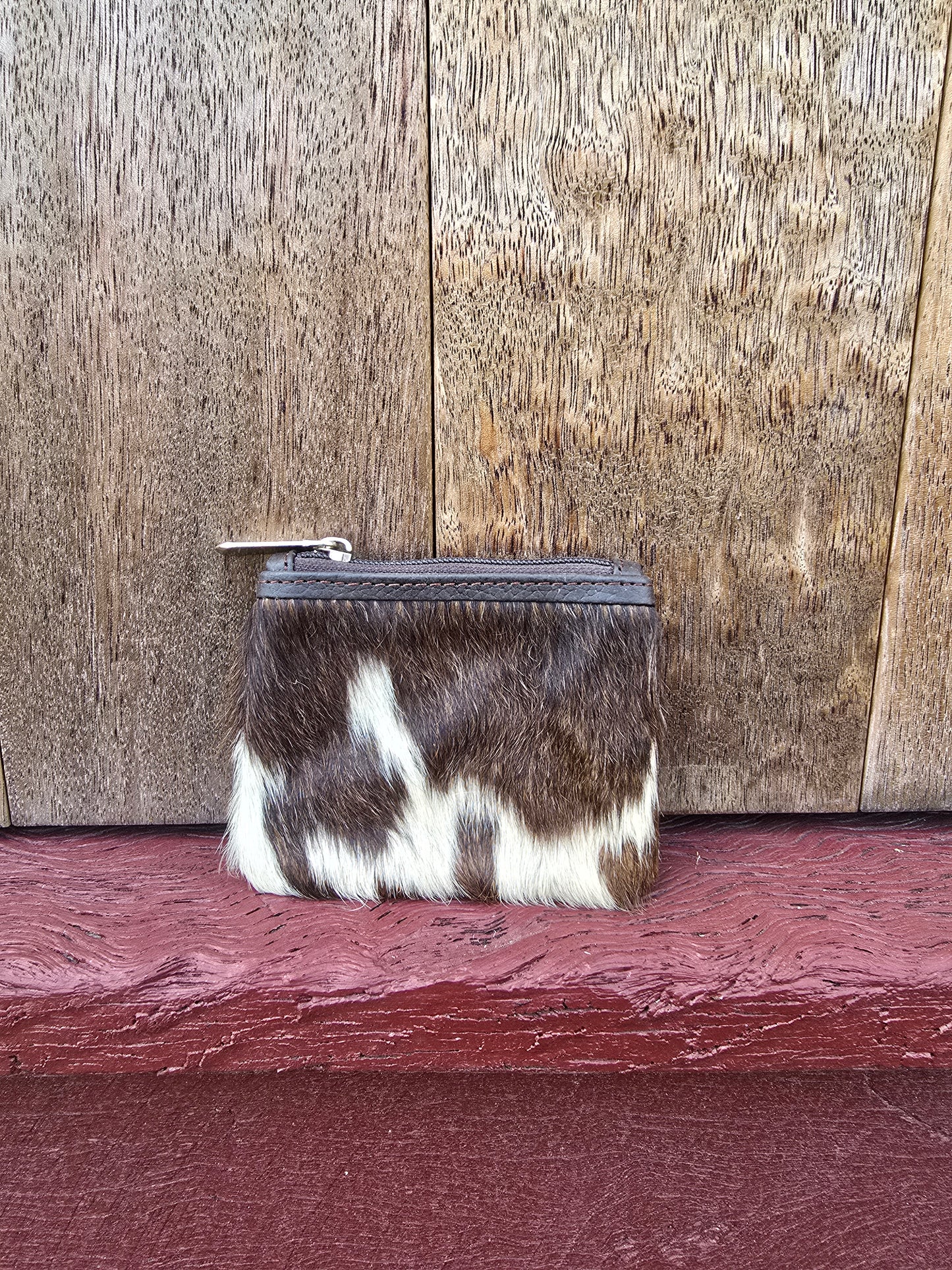 Hair on hide coin purse #22