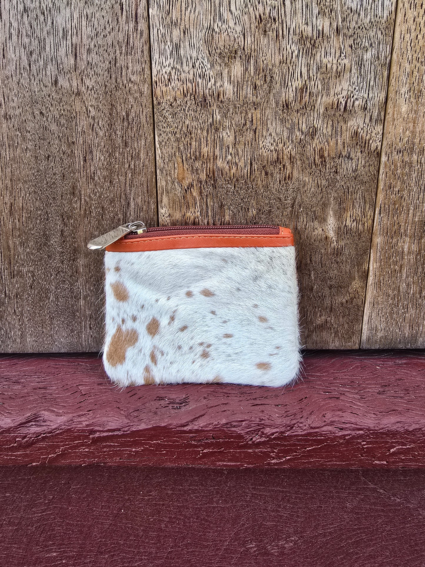 Hair on hide coin purse #11