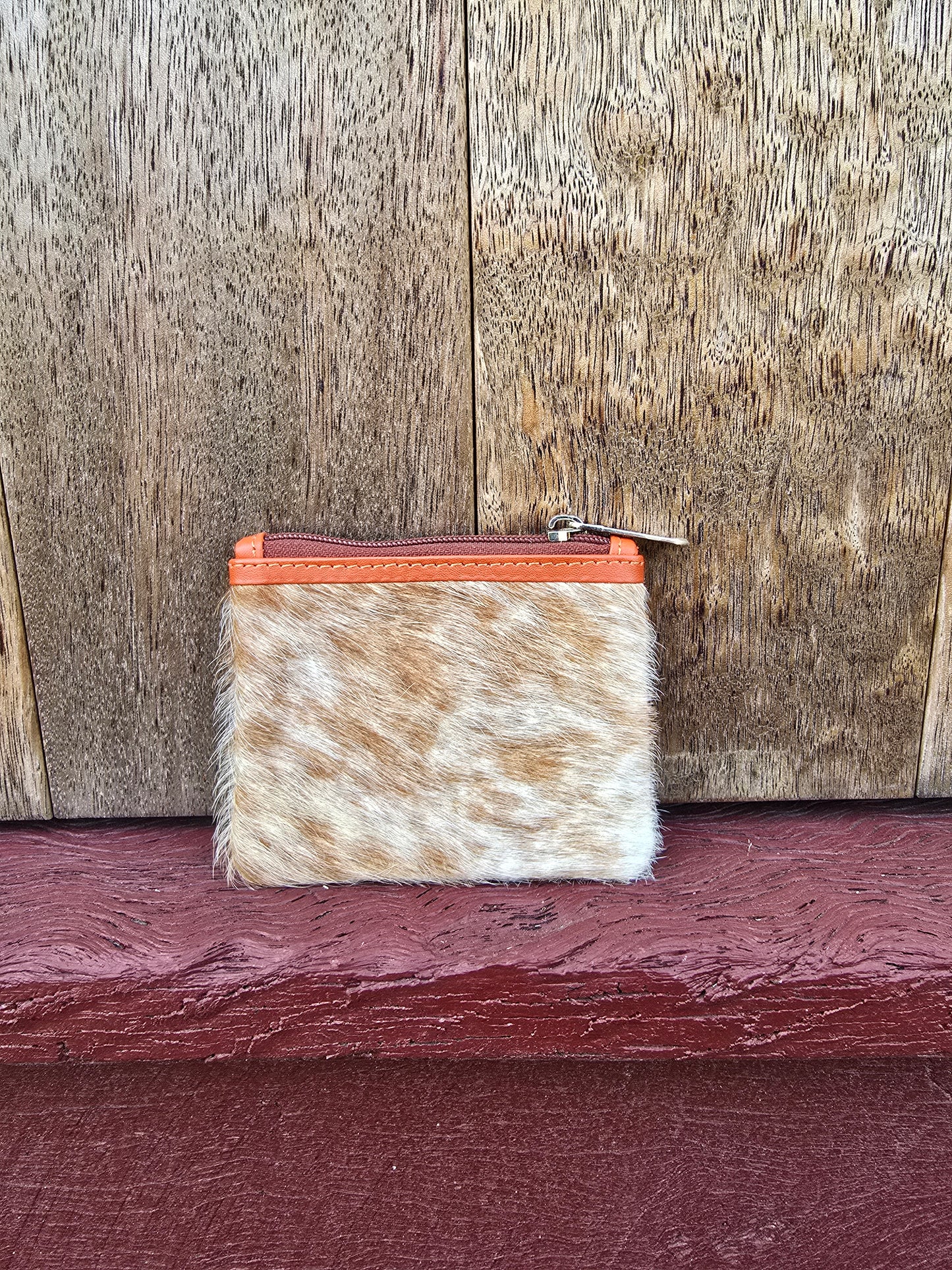 Hair on hide coin purse #02