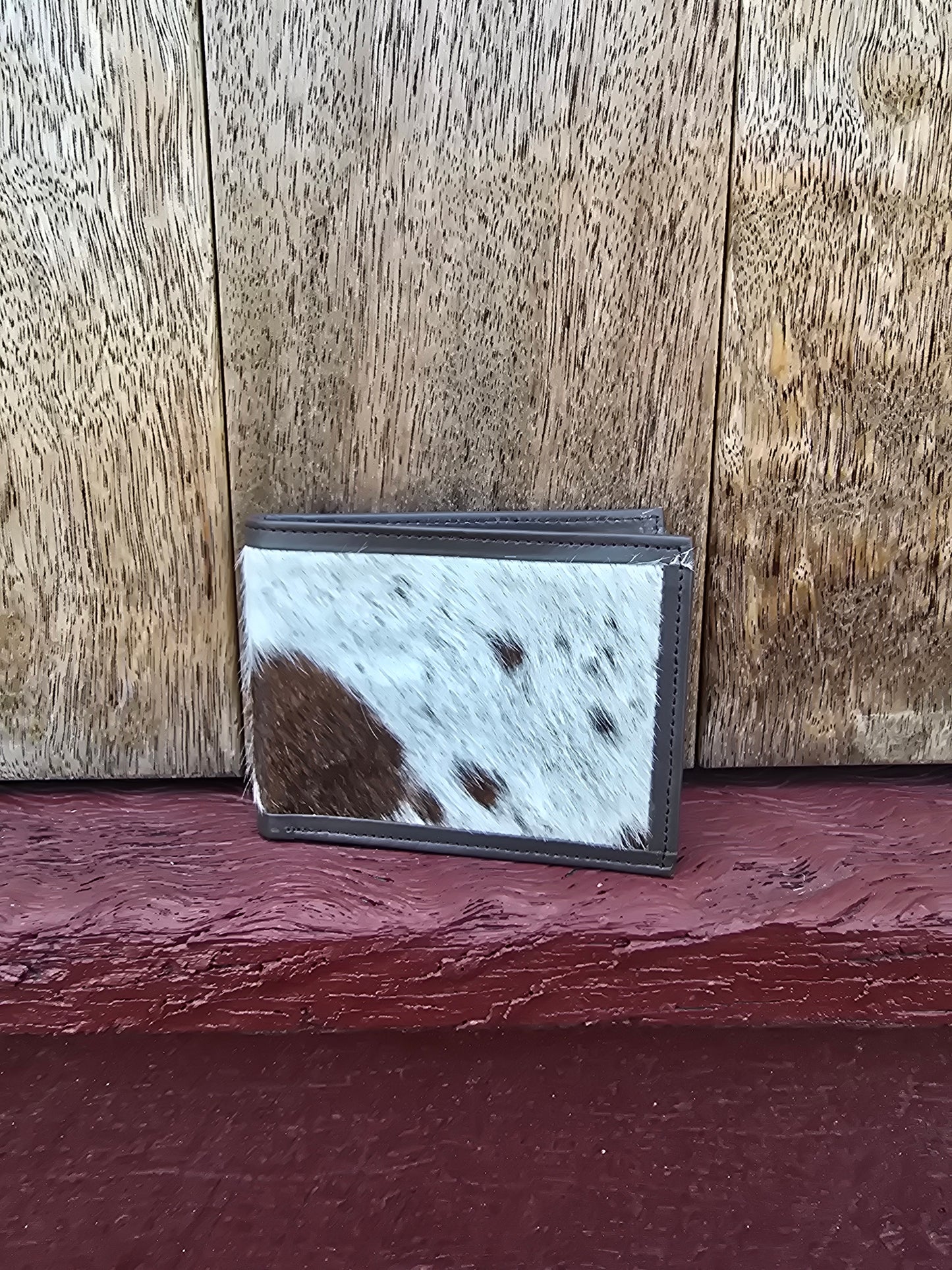 Hair on hide unisex square wallet #11