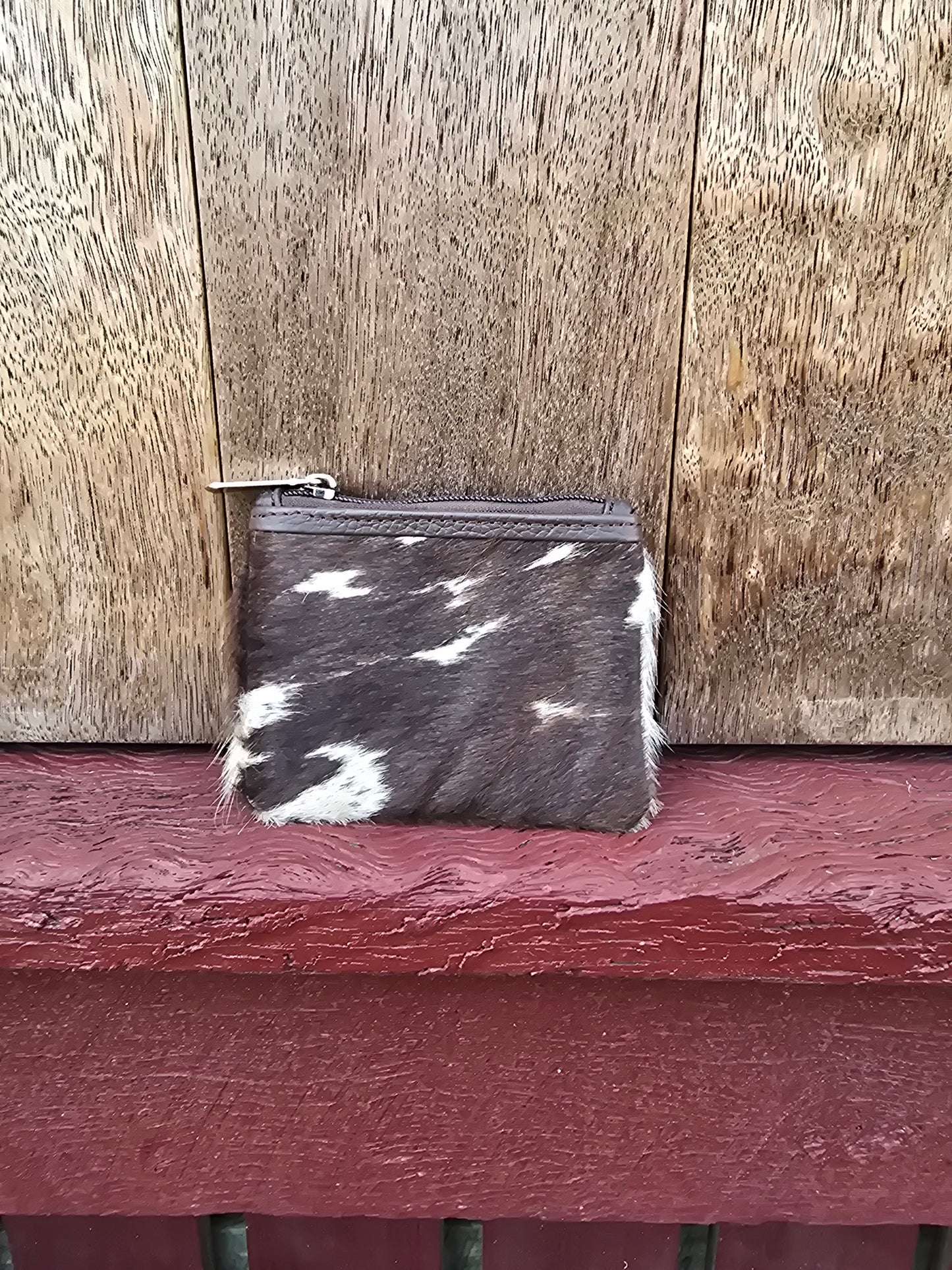 Hair on hide coin purse #24