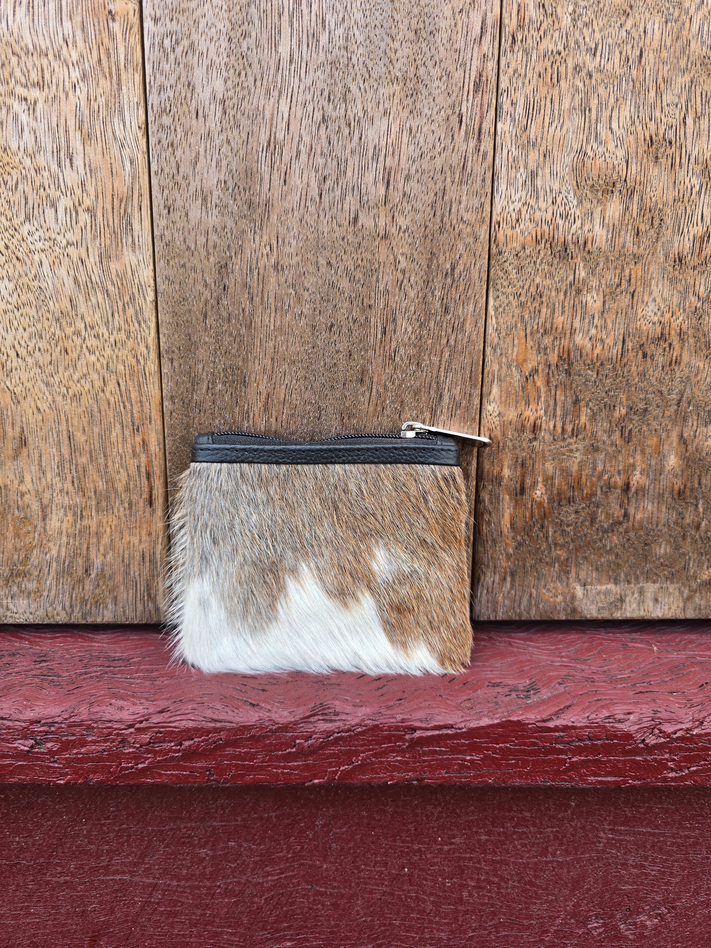 Hair on hide coin purse #43