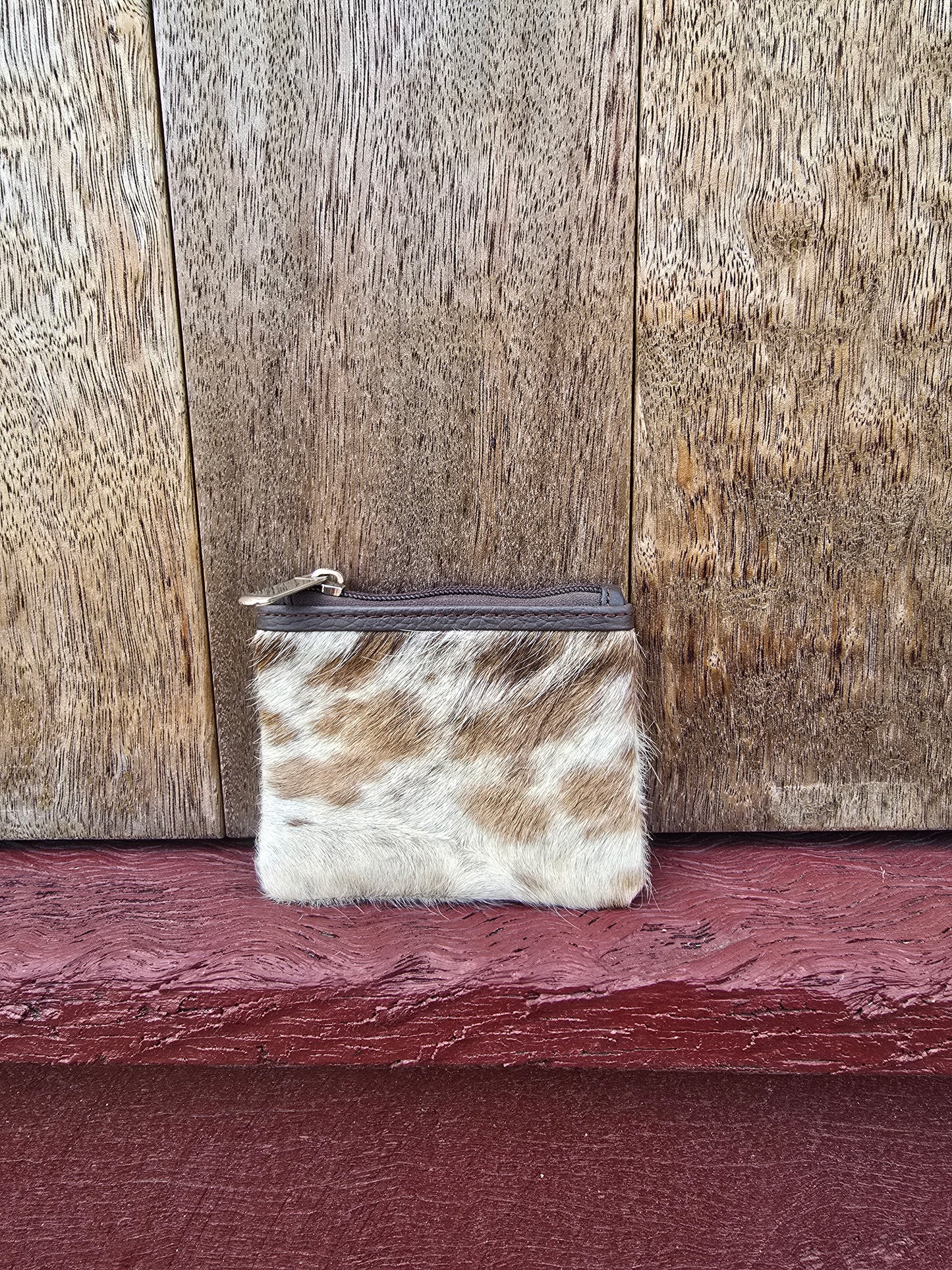 Hair on hide coin purse #13