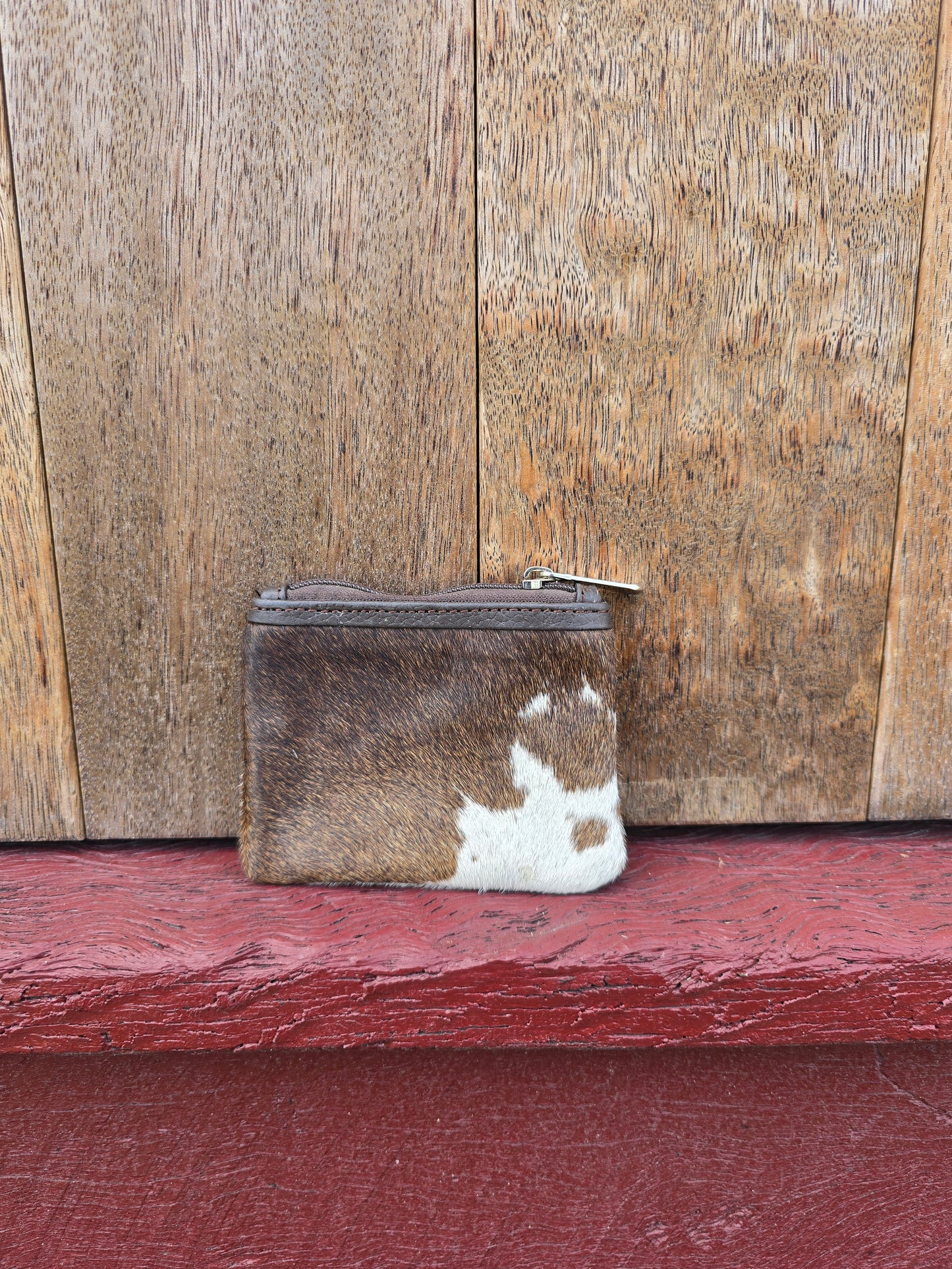 Hair on hide coin purse #18