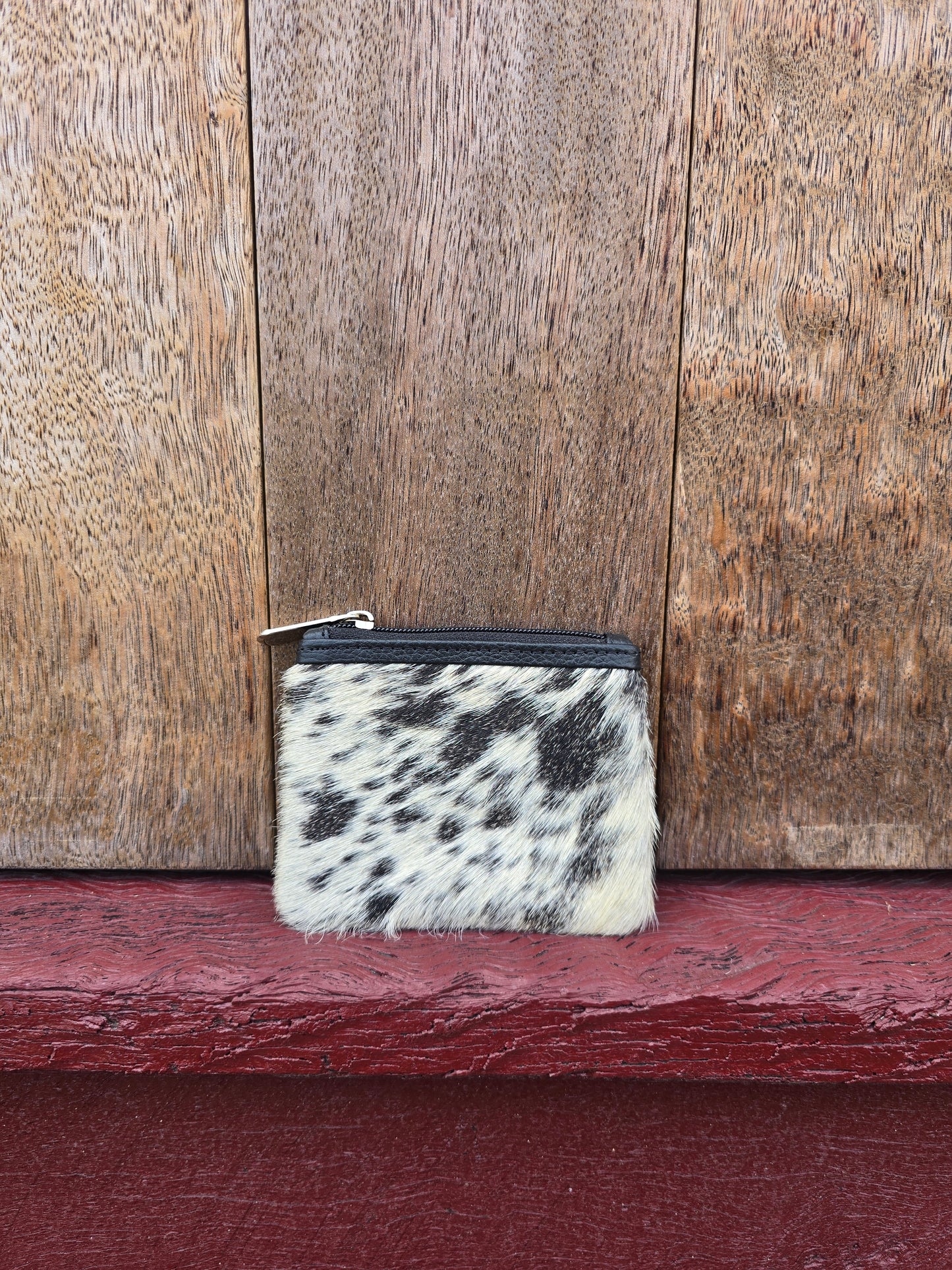Hair on hide coin purse #47