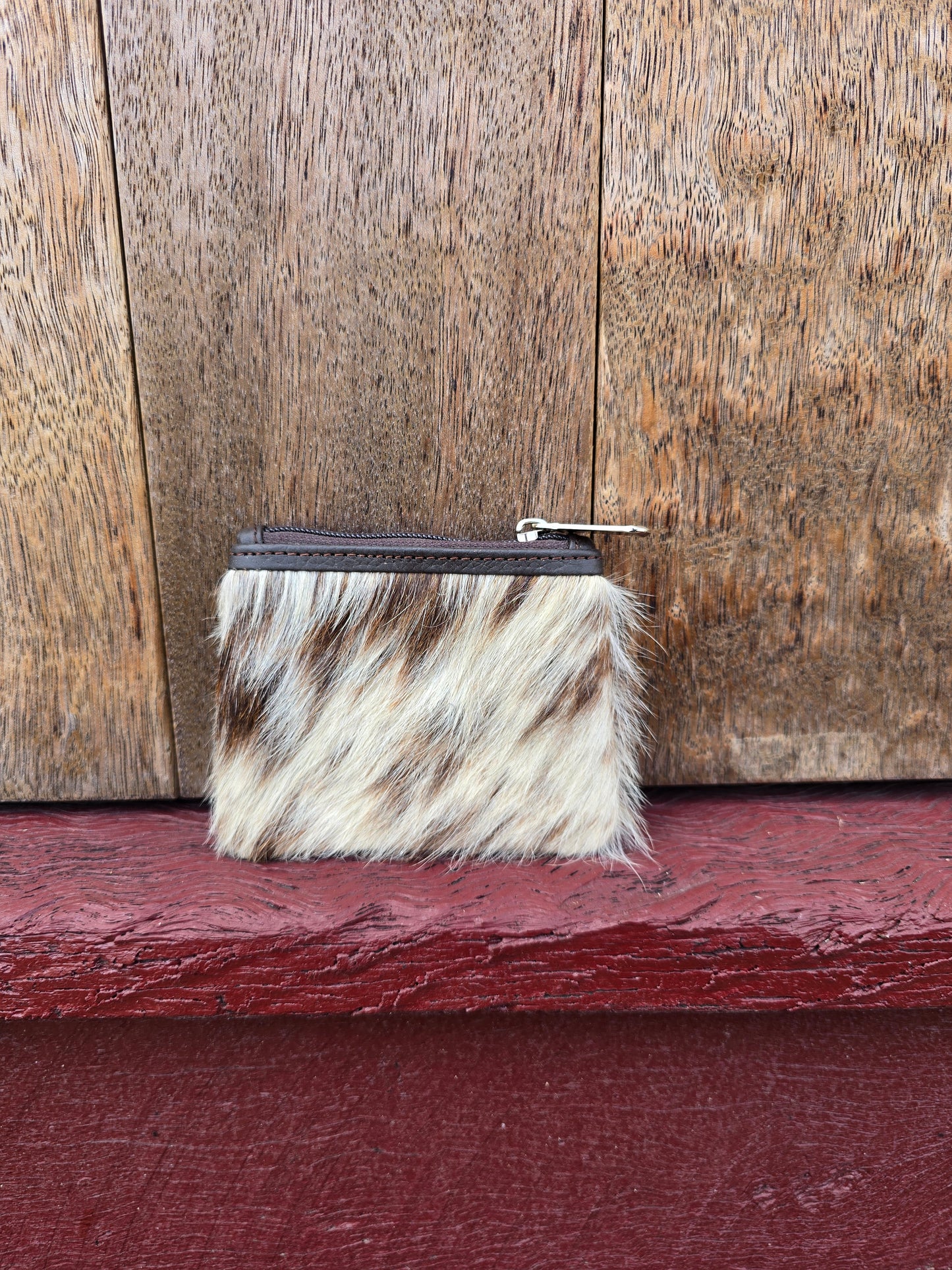 Hair on hide coin purse #16