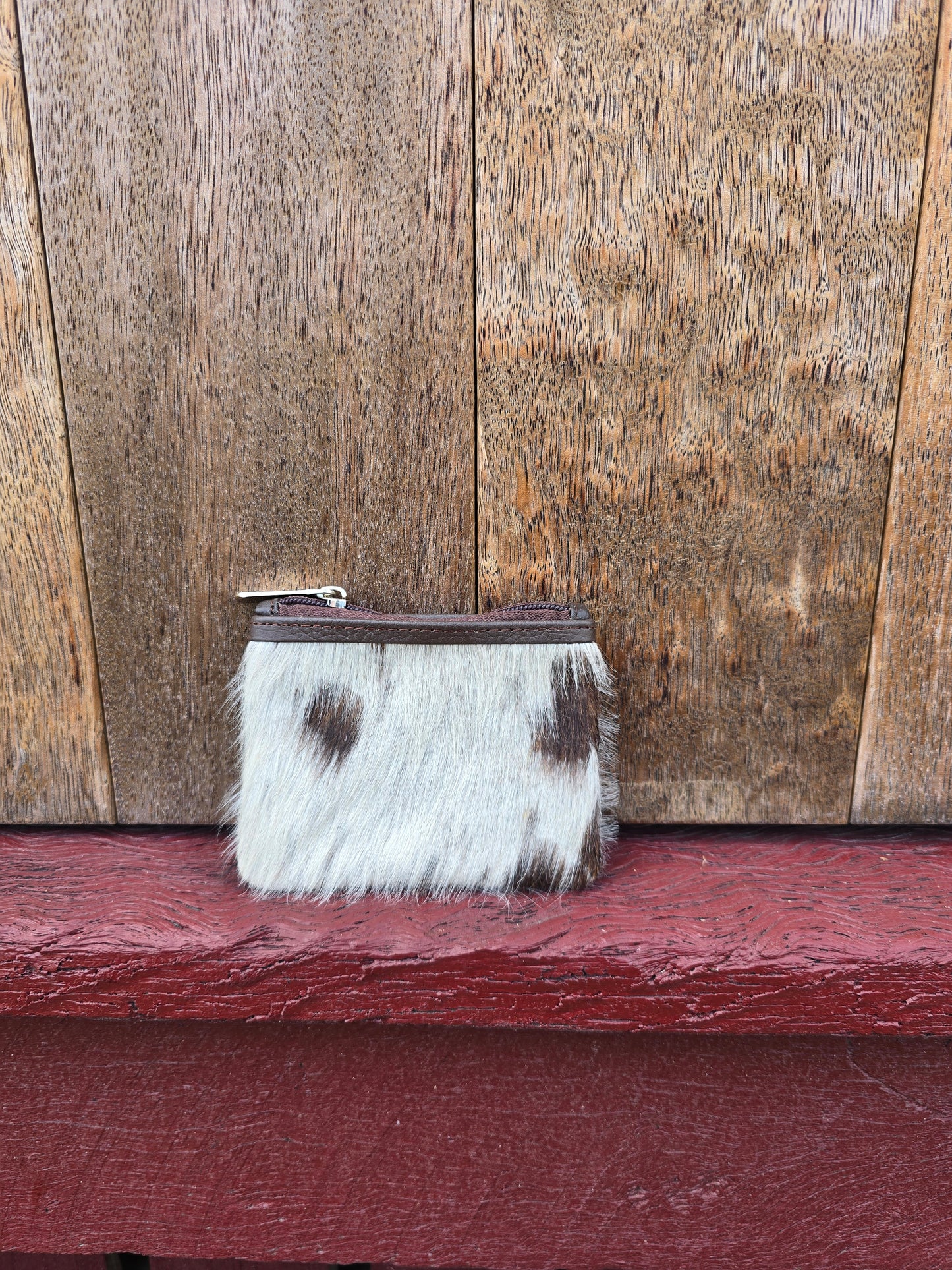 Hair on hide coin purse #19