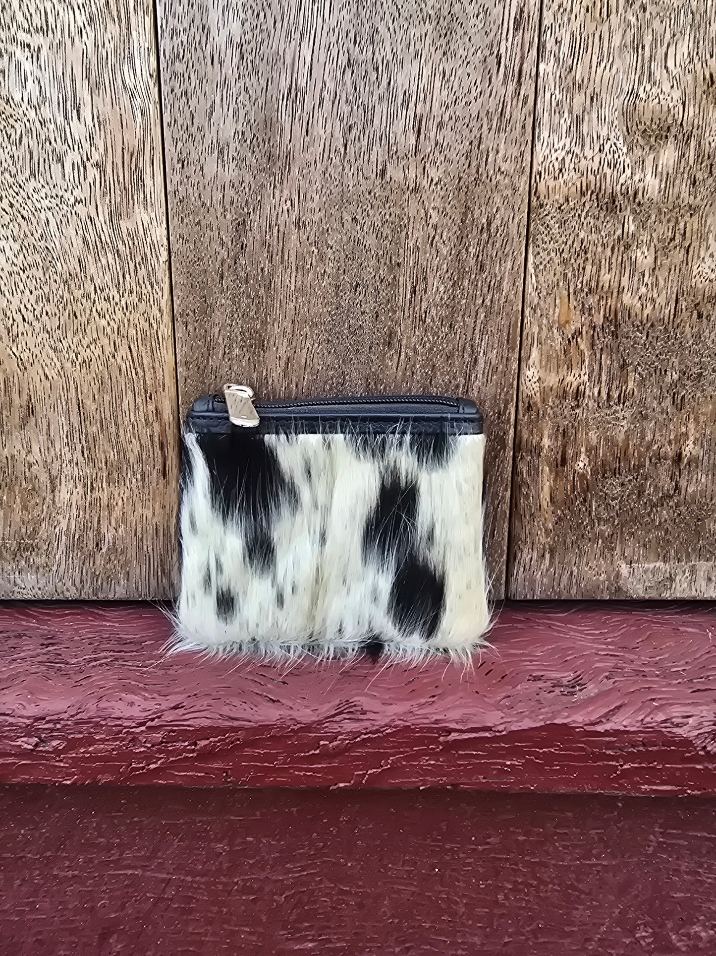 Hair on hide coin purse #34