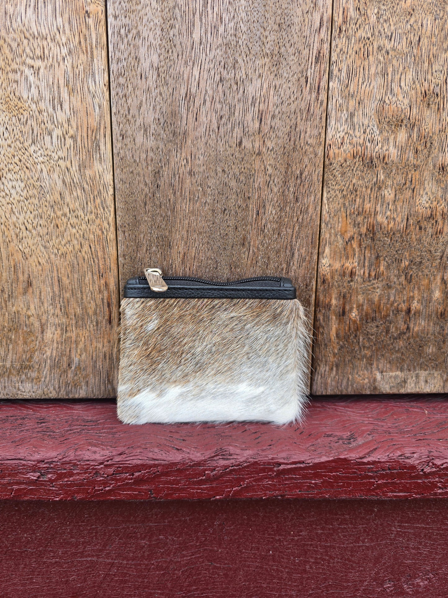 Hair on hide coin purse #43