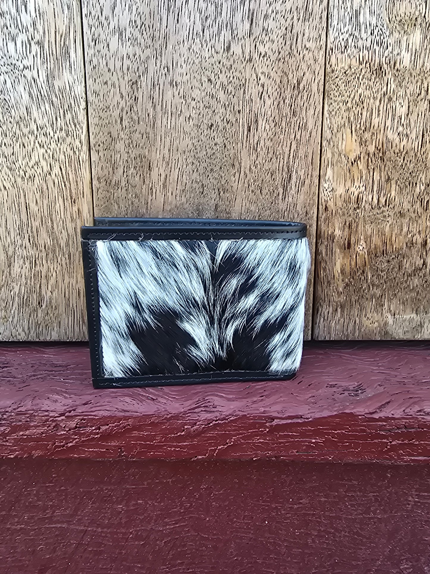 Hair on hide unisex square wallet #16