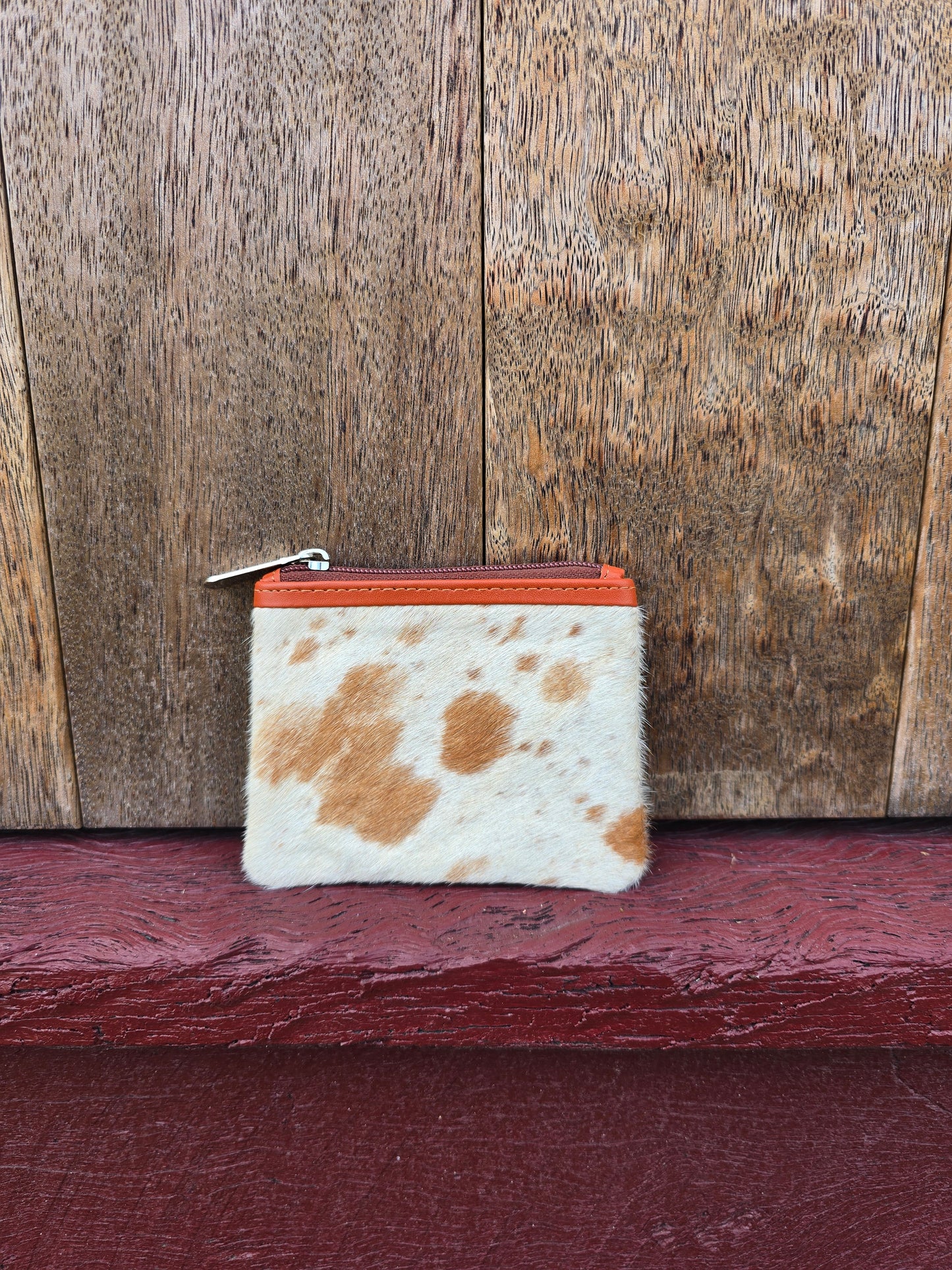 Hair on hide coin purse #06