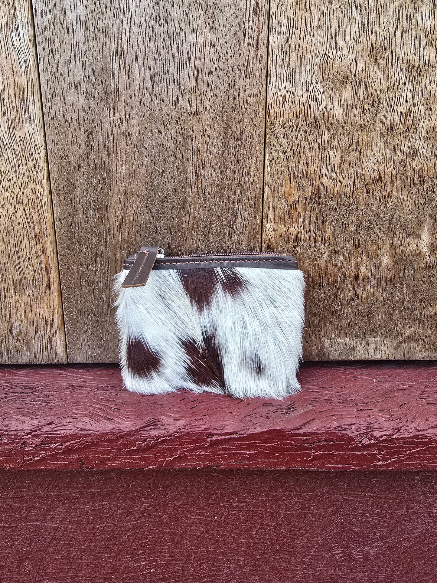 Hair on hide coin purse #15