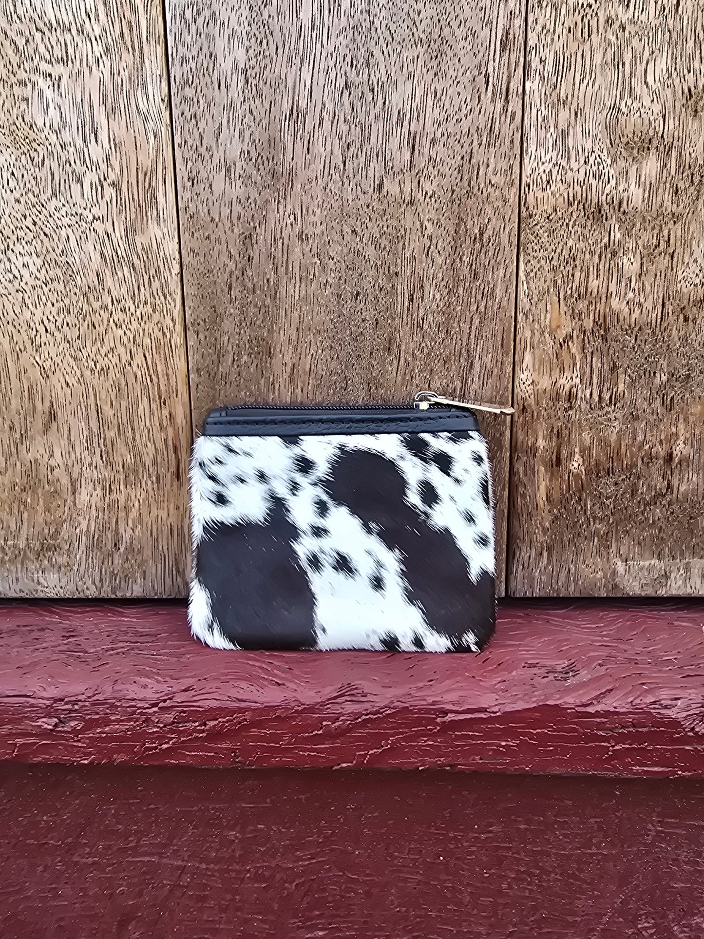 Hair on hide coin purse #32