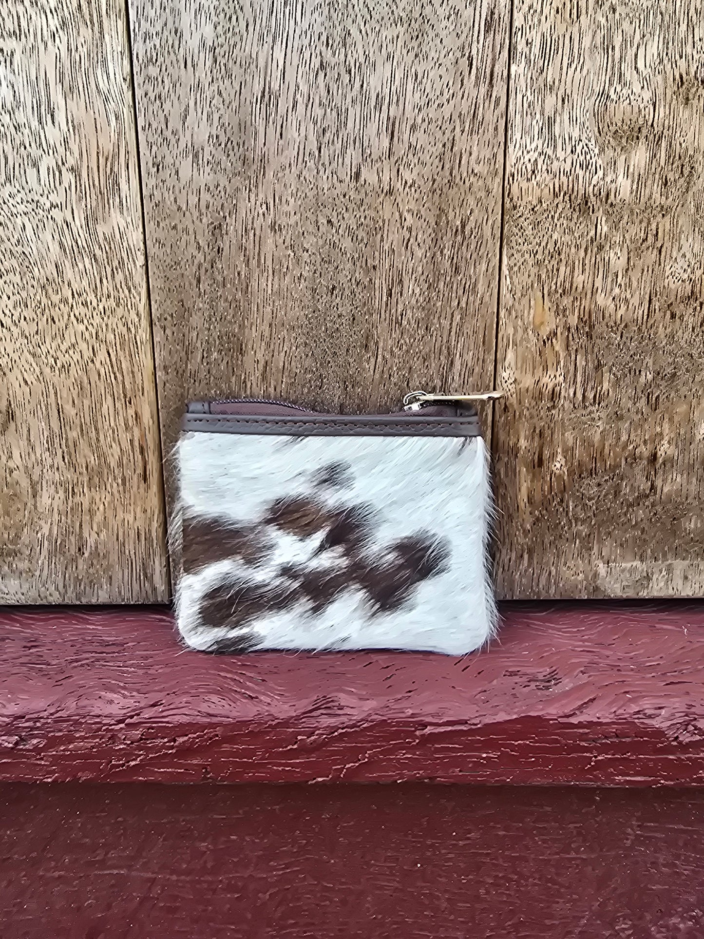 Hair on hide coin purse #25