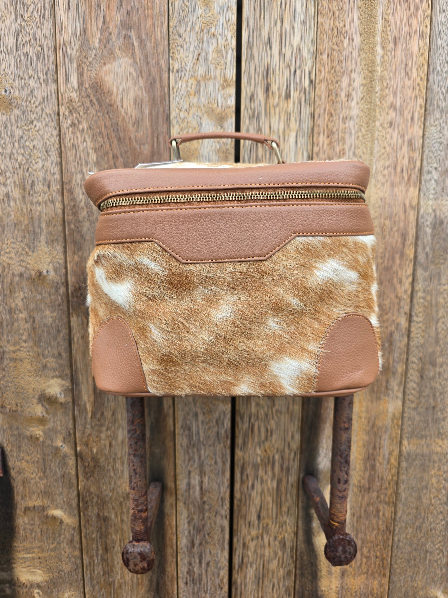 Cow hide beauty case #13