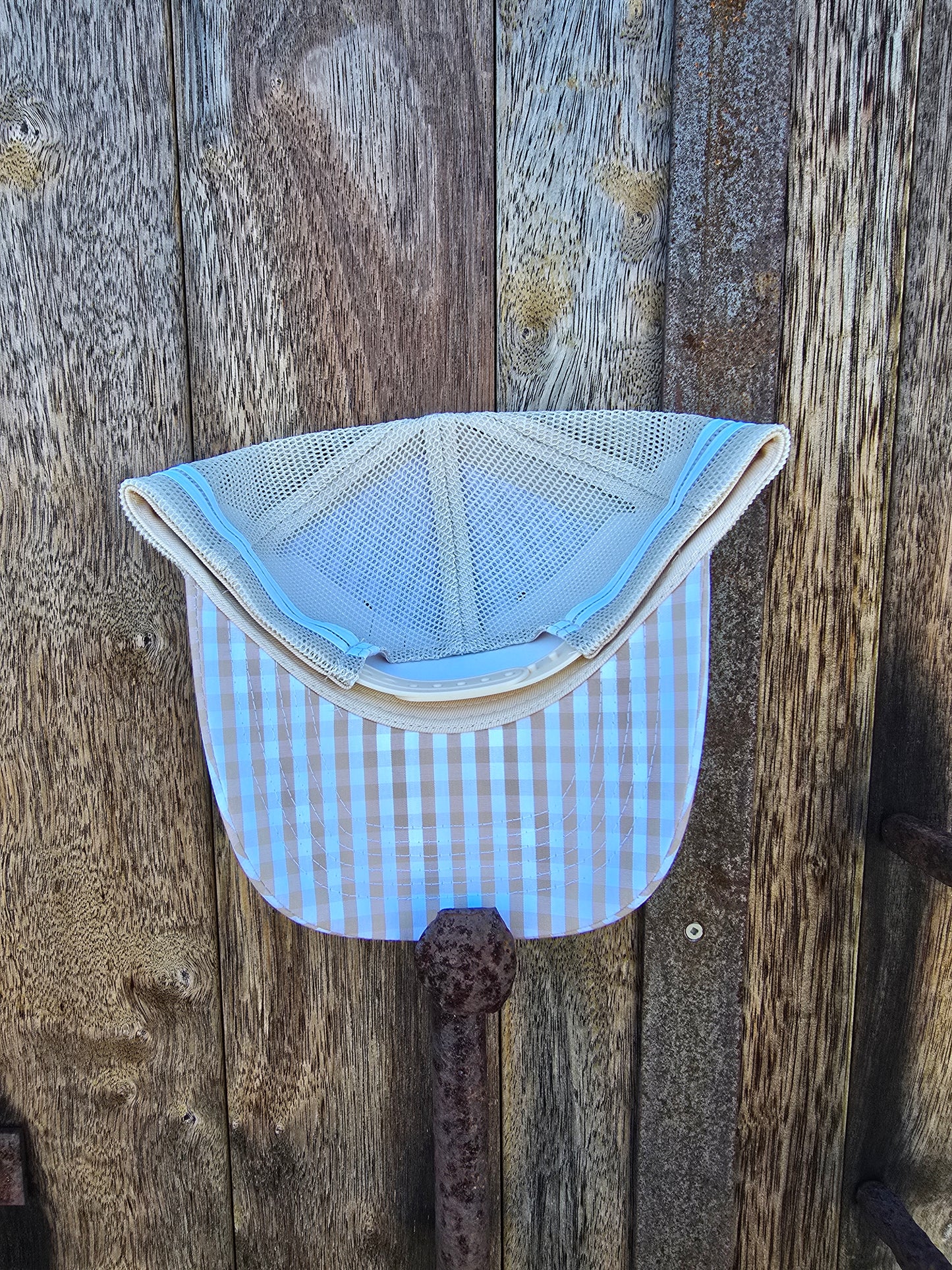 Cream gingham