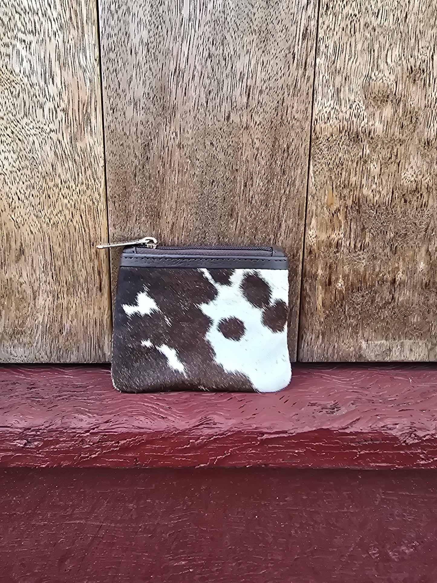 Hair on hide coin purse #26