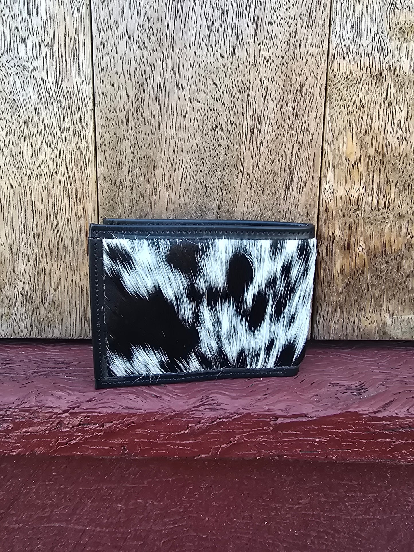 Hair on hide unisex square wallet #17