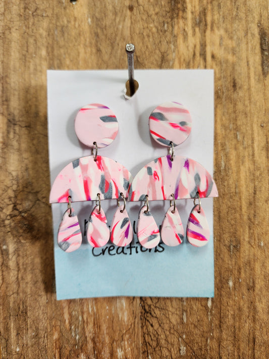 Hand made polymer earings