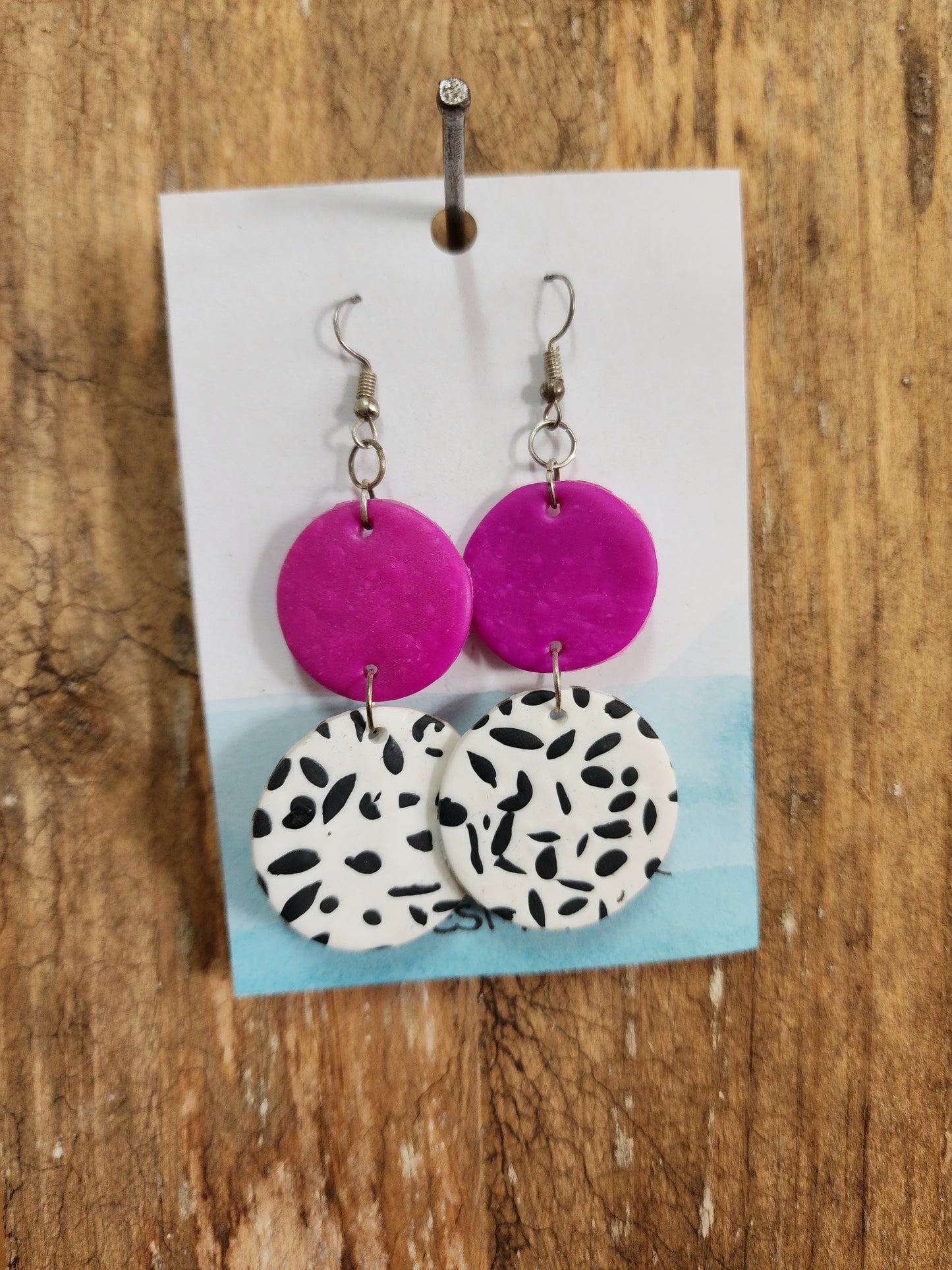 Hand made polymer earings