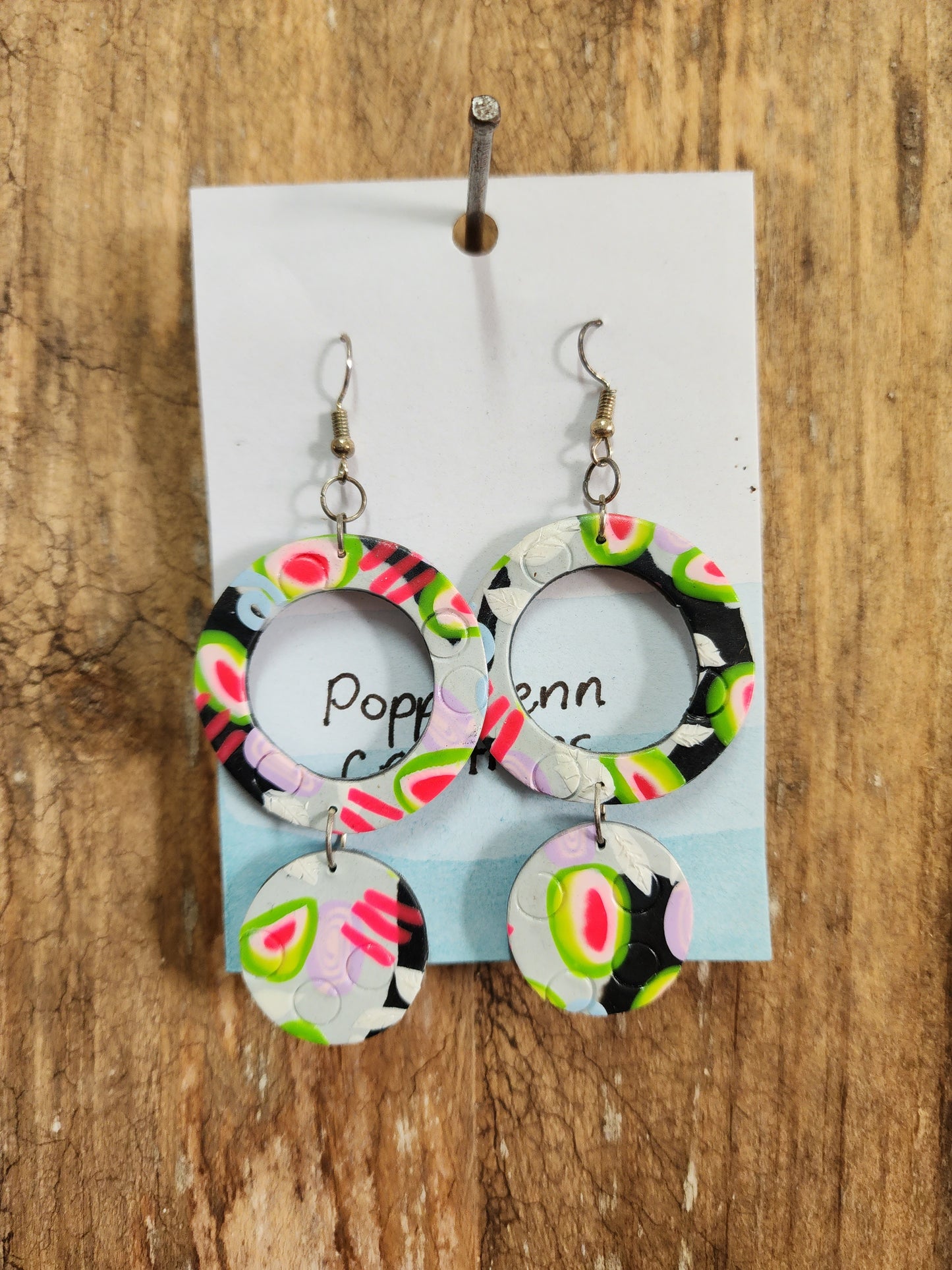 Hand made polymer earings