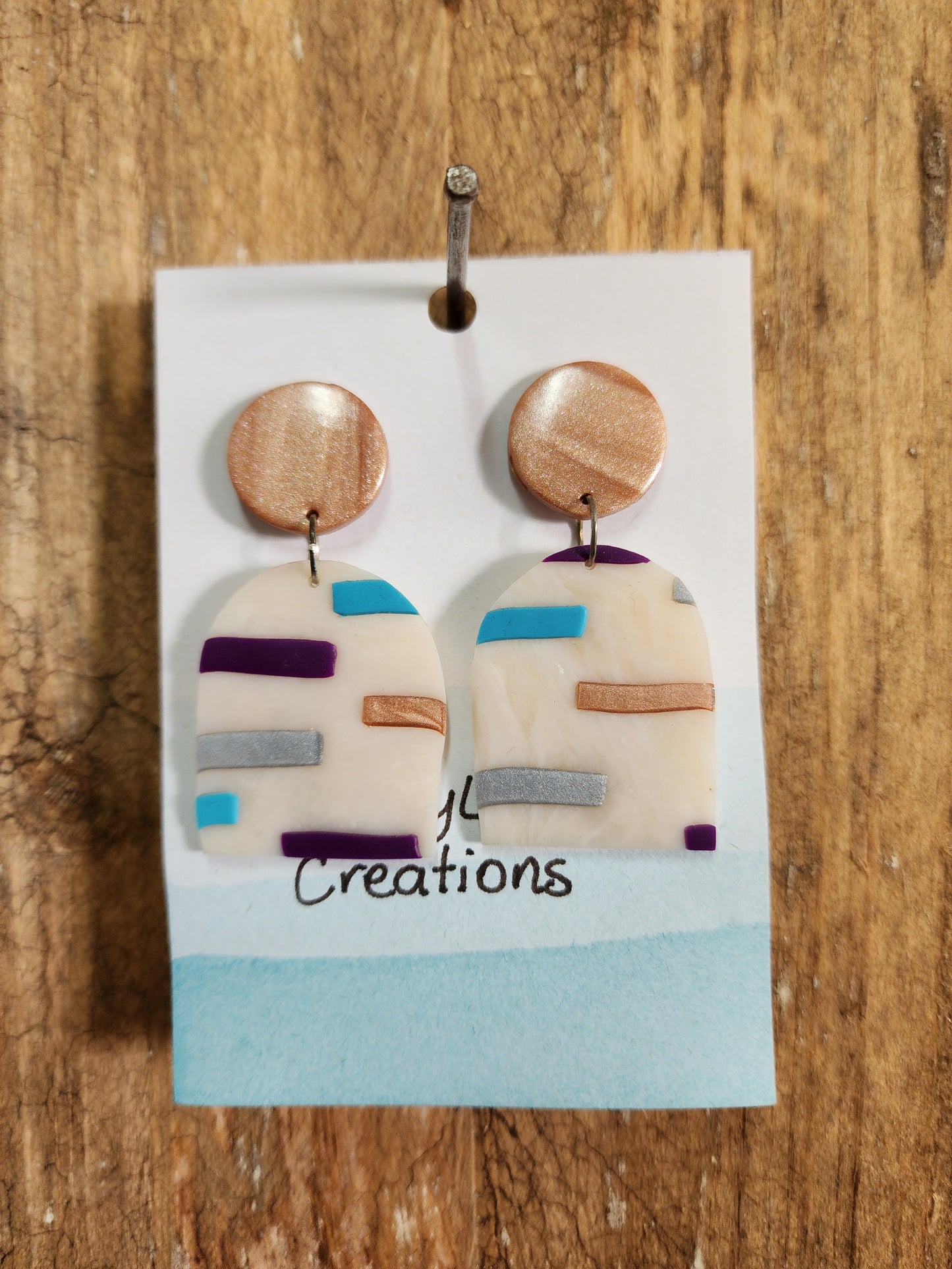 Hand made polymer earings