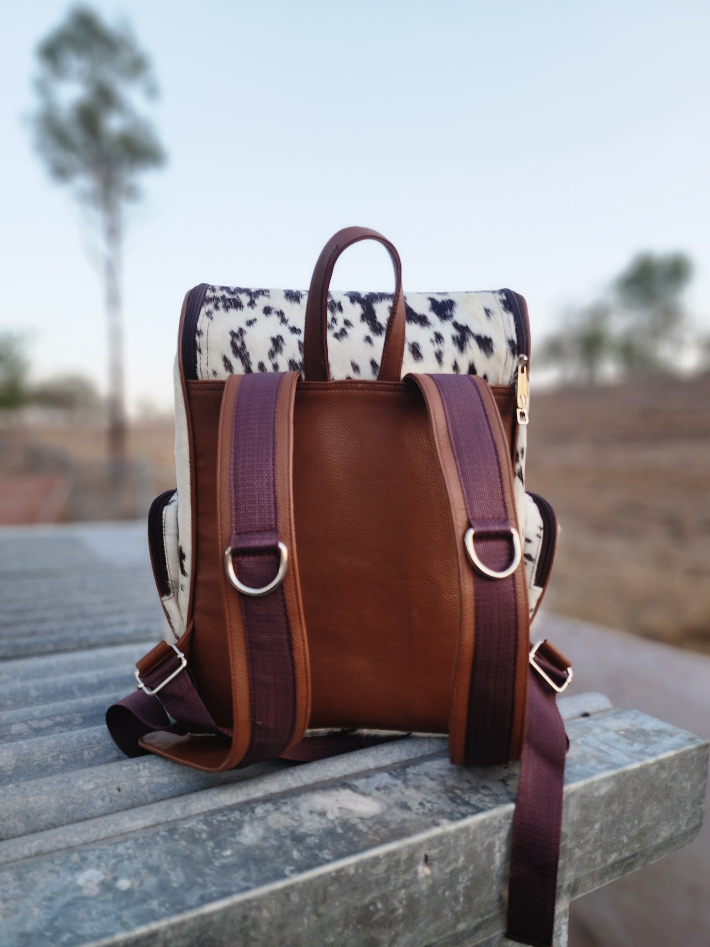 Full cow hide Backpack #05